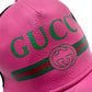 GUCCI CAPPELLINO IN PELLE E NYLON TG. S