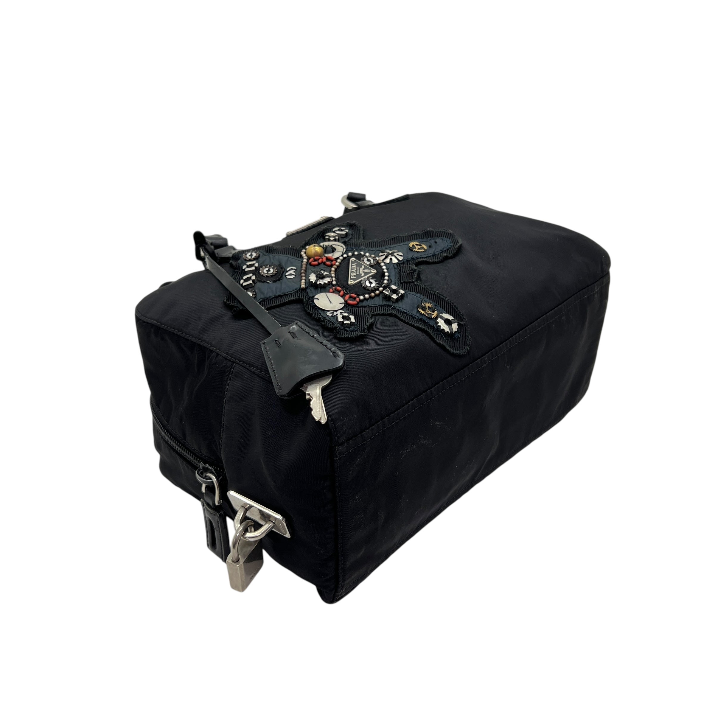 Prada bauletto in Nylon con applique
