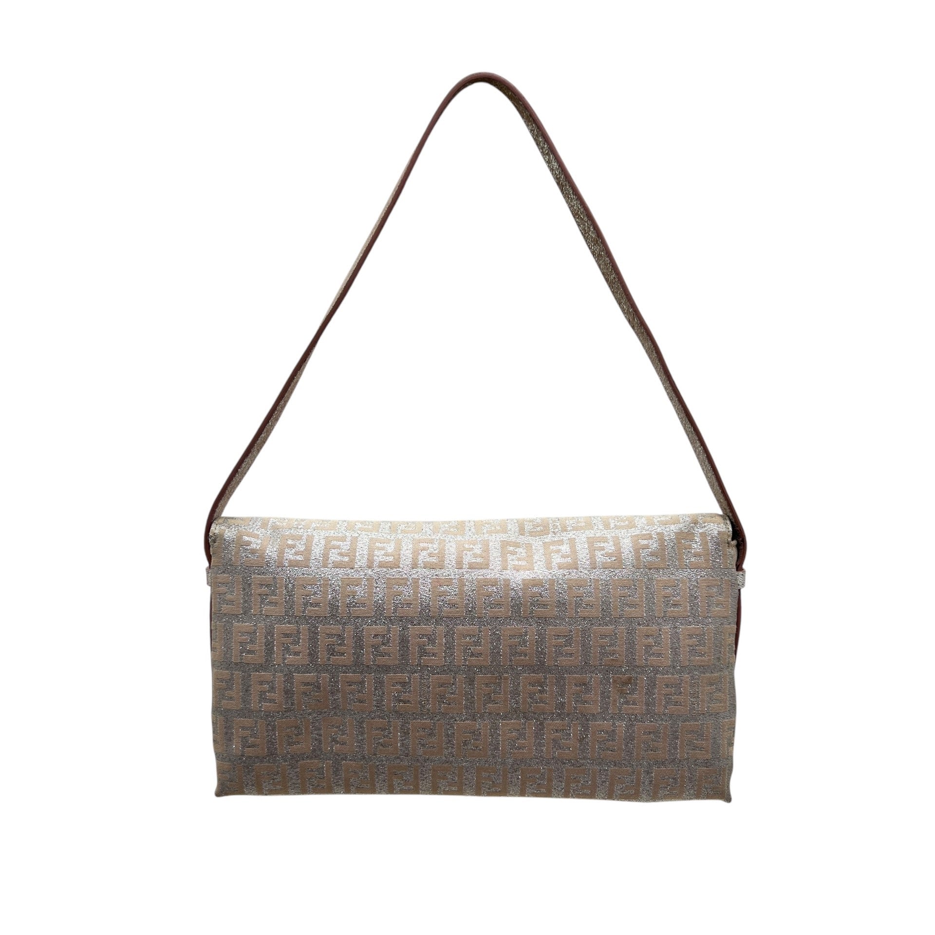 FENDI BAGUETTE SWEETIE ZUCCHINO CON BRILLANTINI ARGENTO