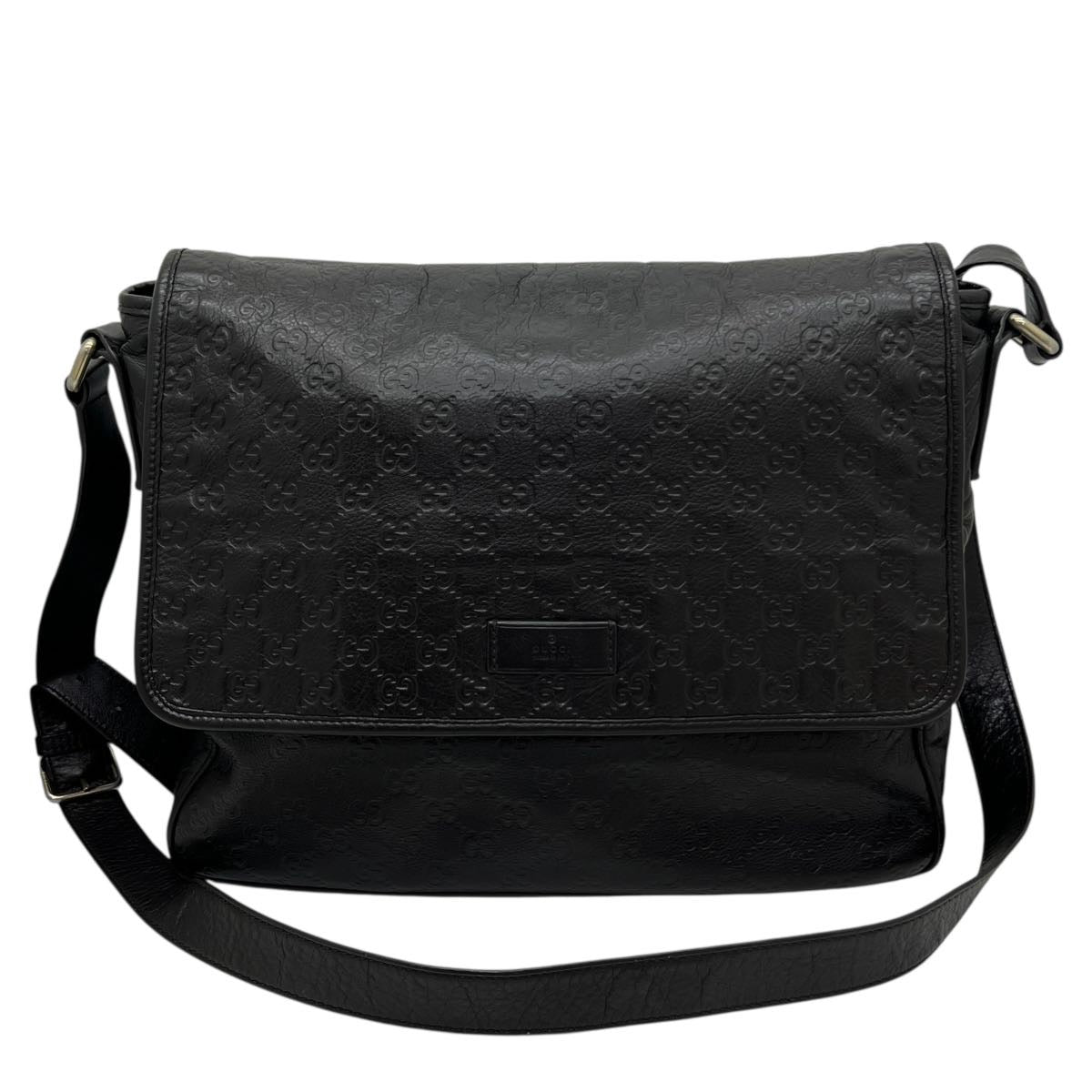 GUCCI BORSA MESSENGER IN PELLE GG
