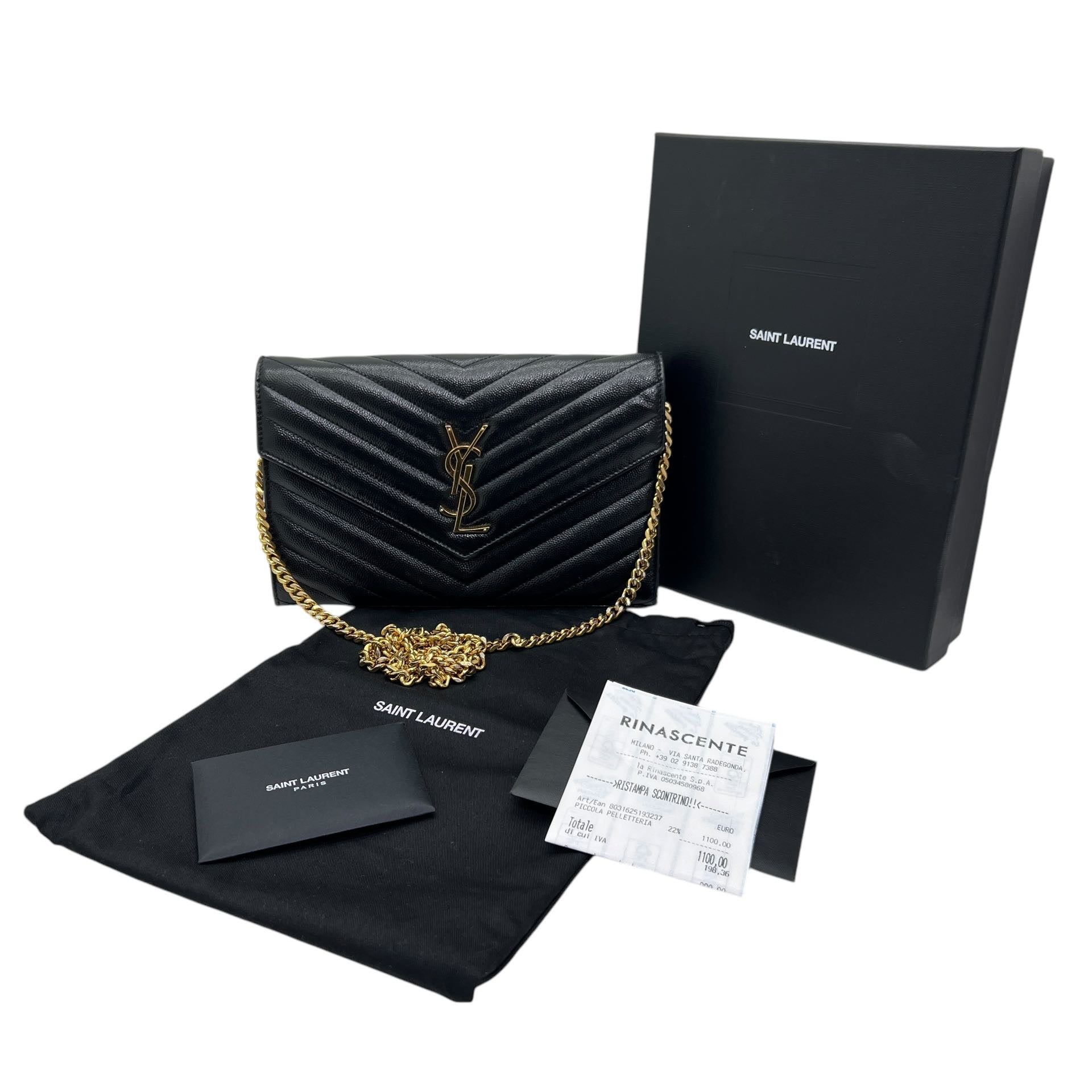 SAINT LAURENT CASSANDRE POCHETTE CON CATENA