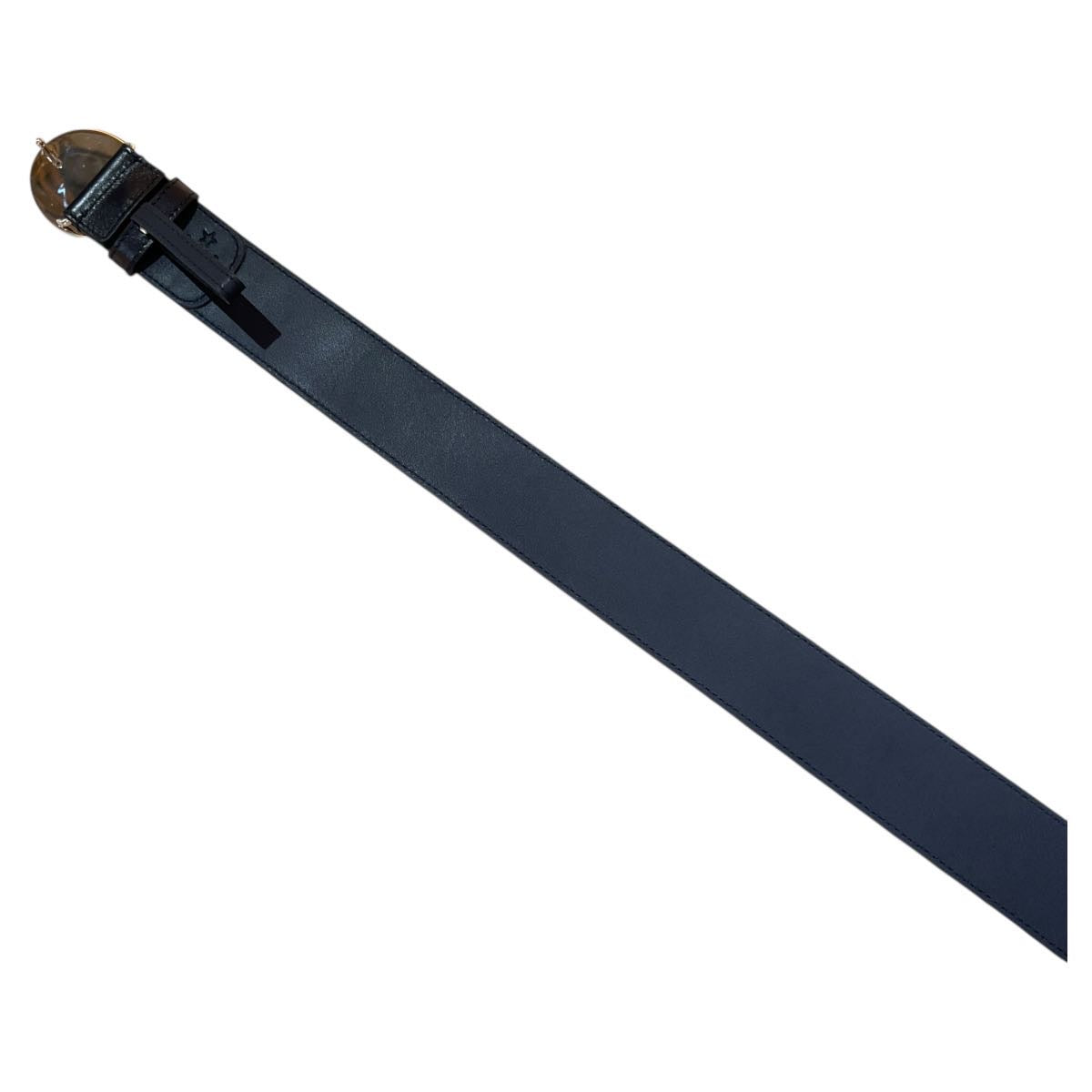 Cintura GG in pelle blu tg. 120