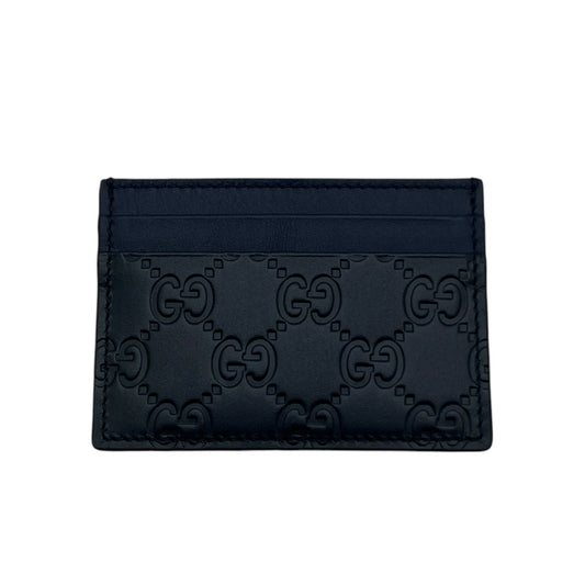 GUCCI PORTACARTE IN PELLE GG SIGNATURE