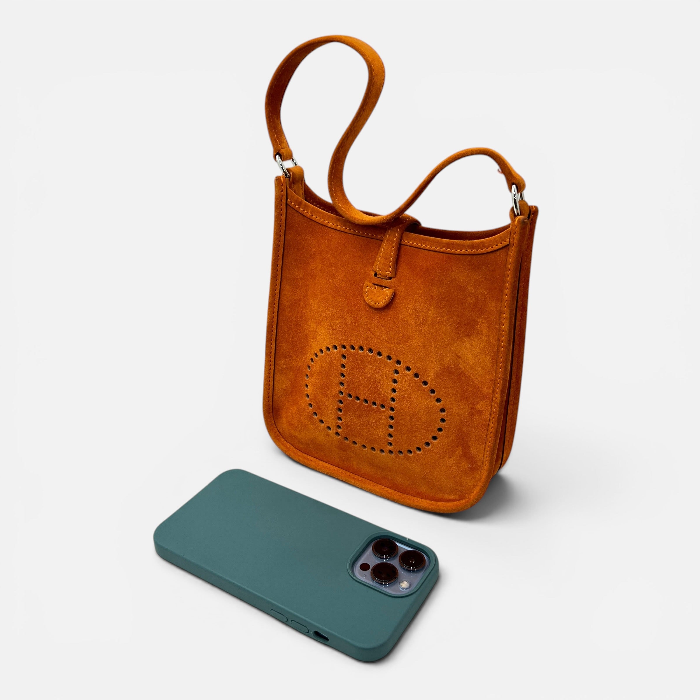 Evelyne 16 borsa a mano in suede