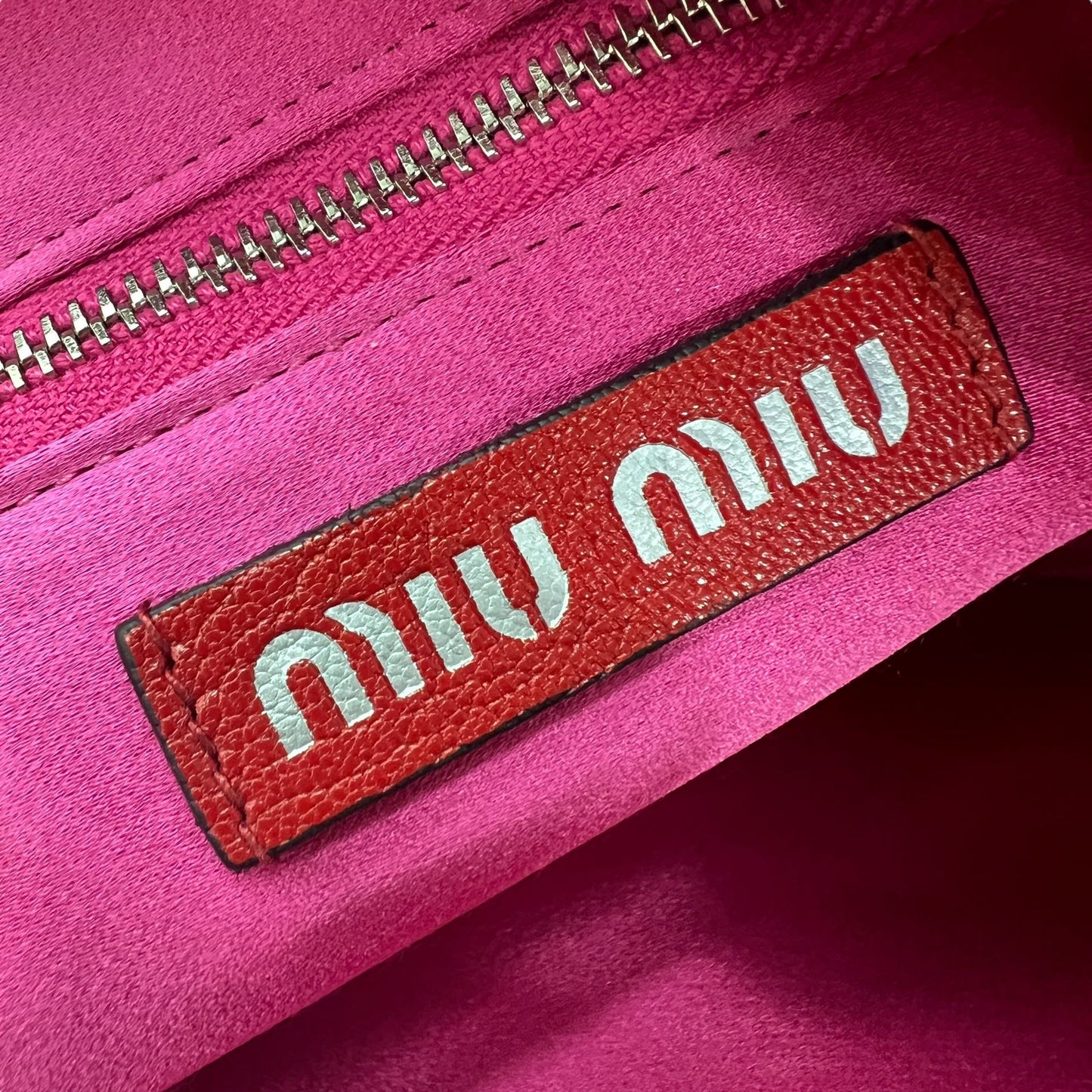 MIU MIU MADRAS BORSA A TRACOLLA IN PELLE