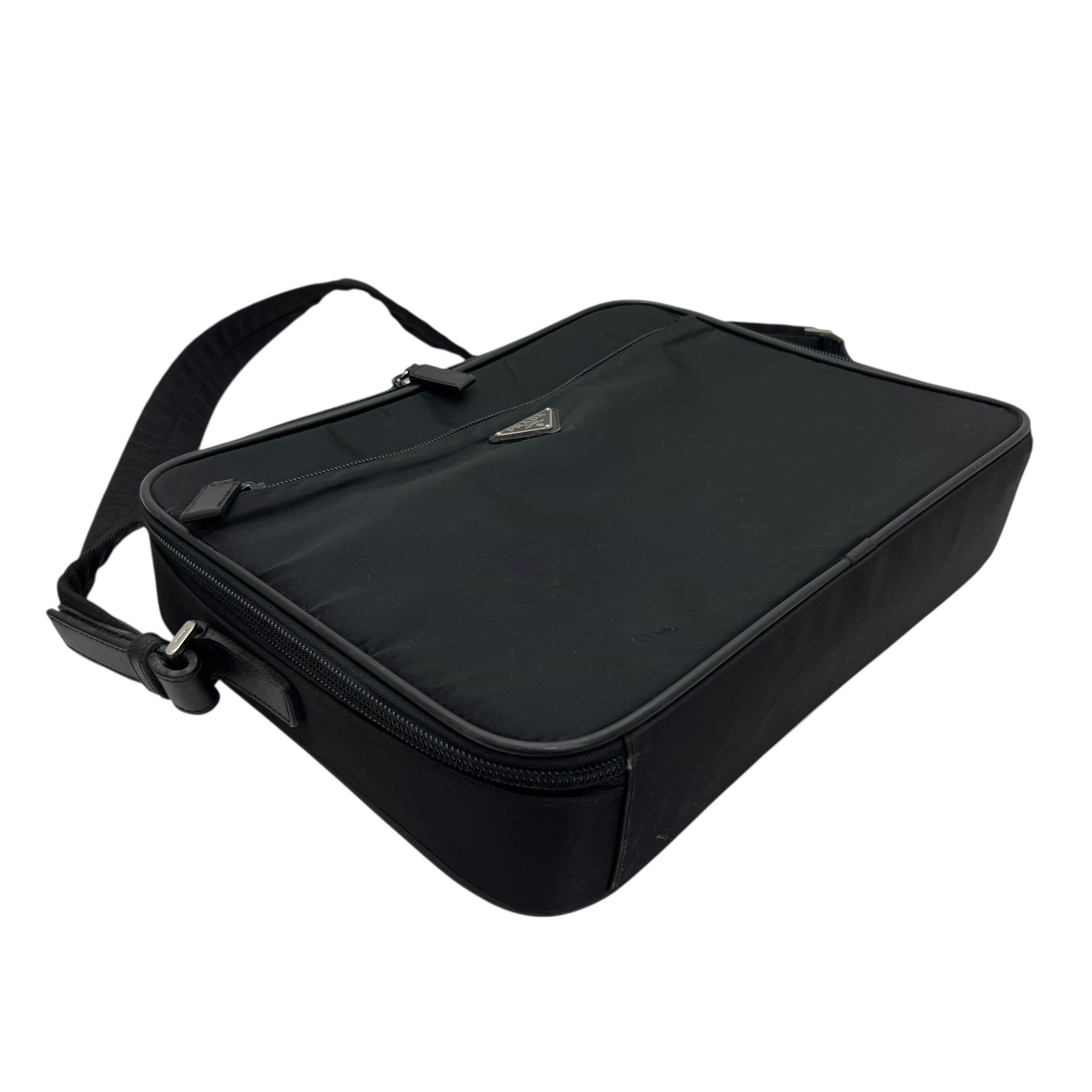 Prada borsa porta computer in Nylon e saffiano