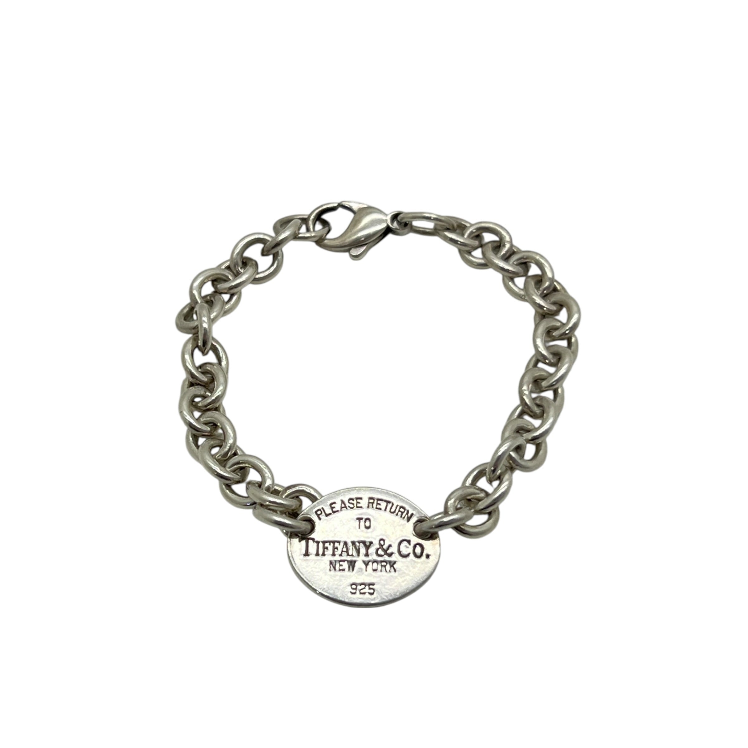Bracciale Oval Tag in argento