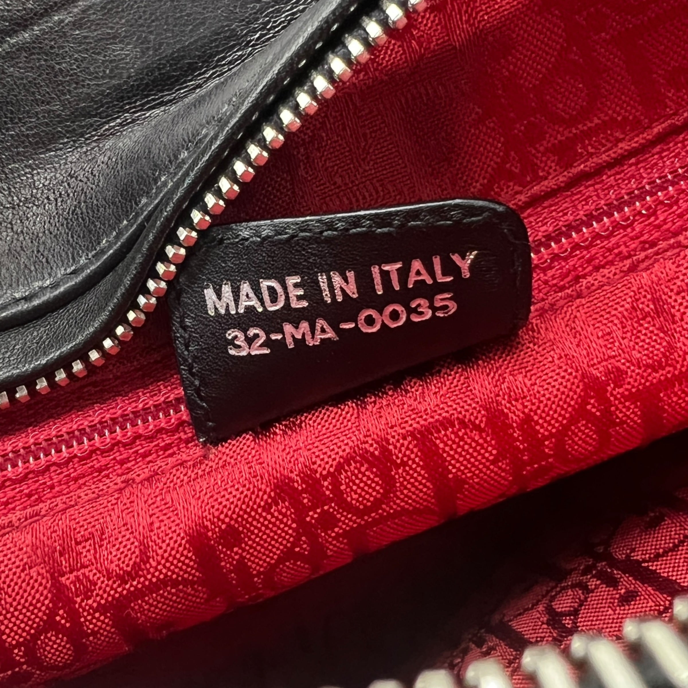 Lady Dior Media agnello Cannage nero