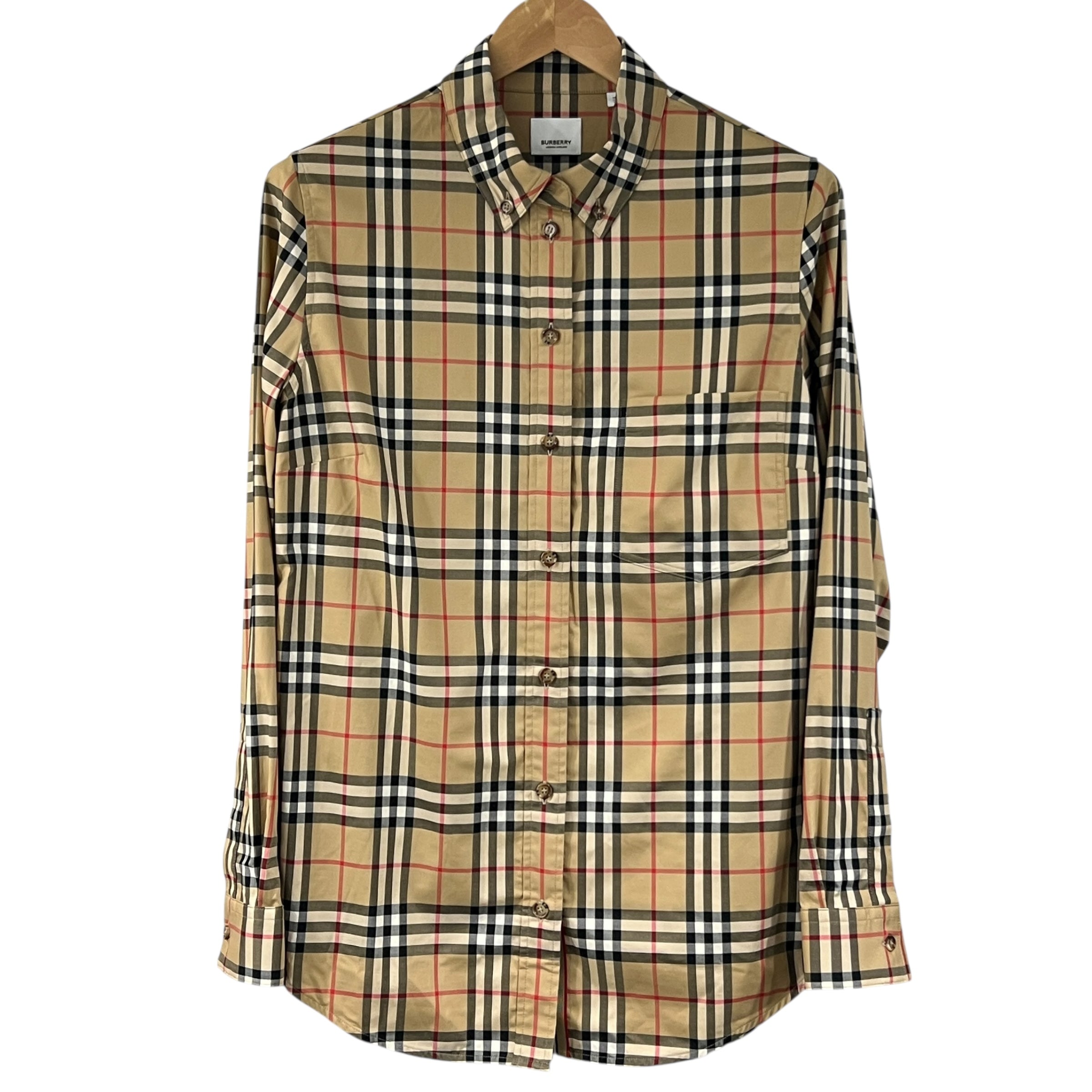 Camicia in cotone check taglia 46