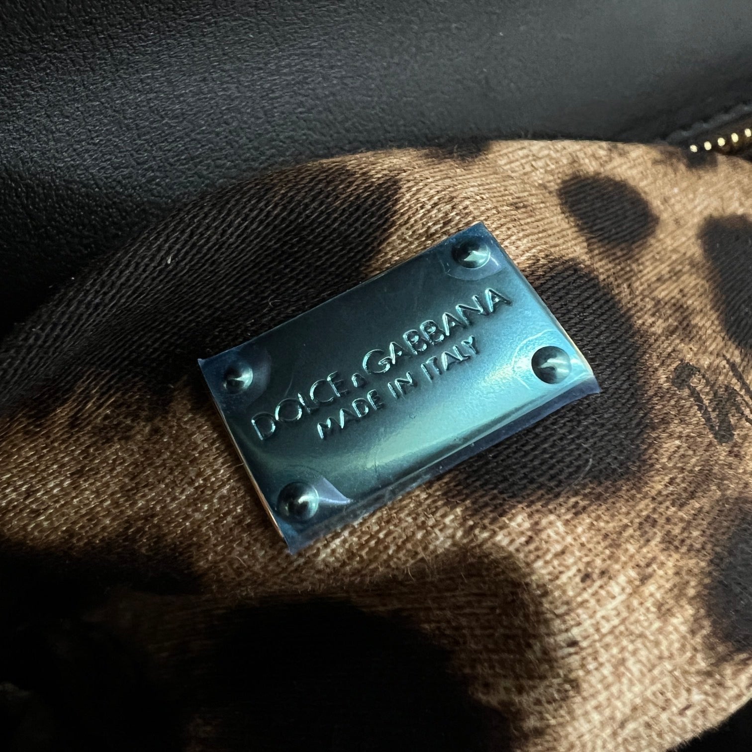 DOLCE & GABBANA MOON MINI BORSA A TRACOLLA IN VERNICE