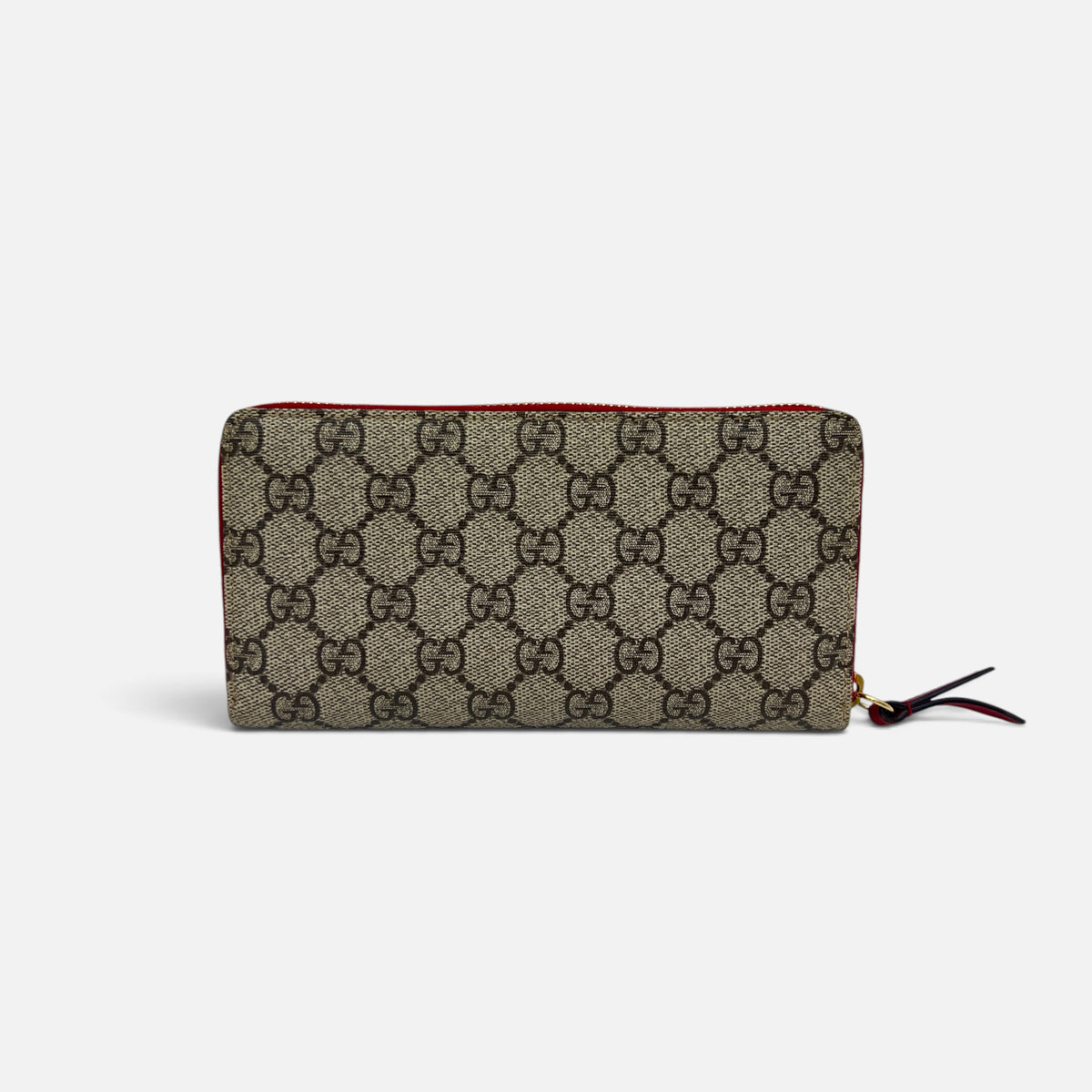 Portafoglio GG Supreme Bosco con zip
