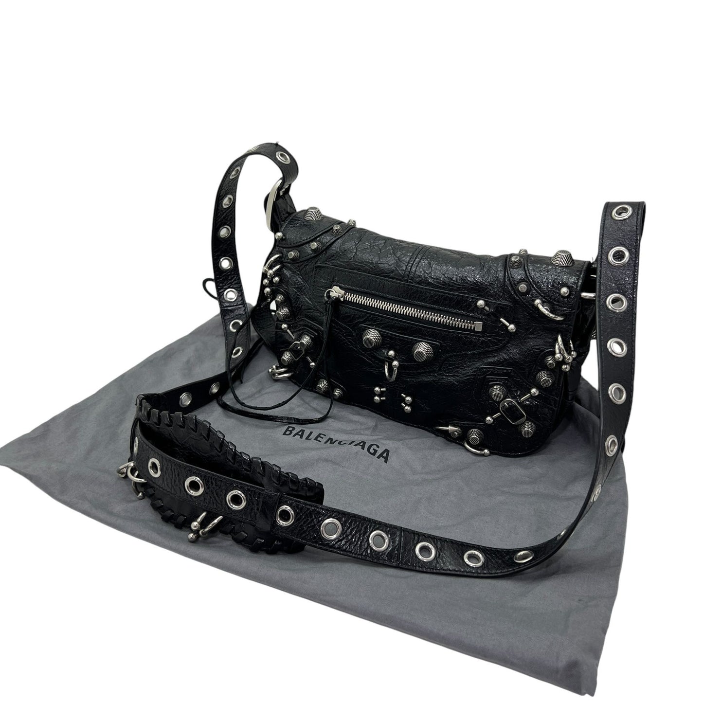 BALENCIAGA LE CAGOLE XS TRACOLLA TRAFORATA CON PIERCING