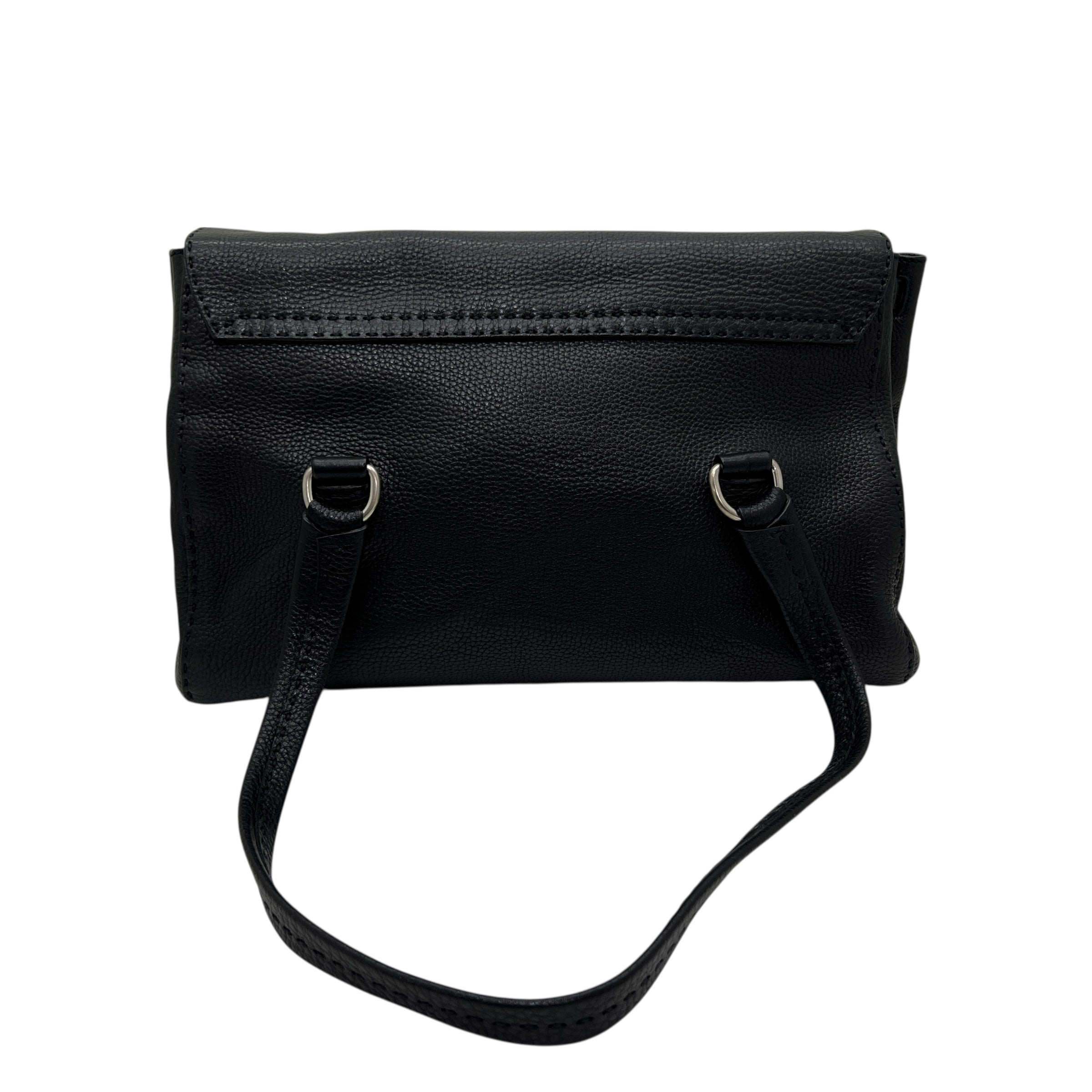 Clasp borsa in pelle daino