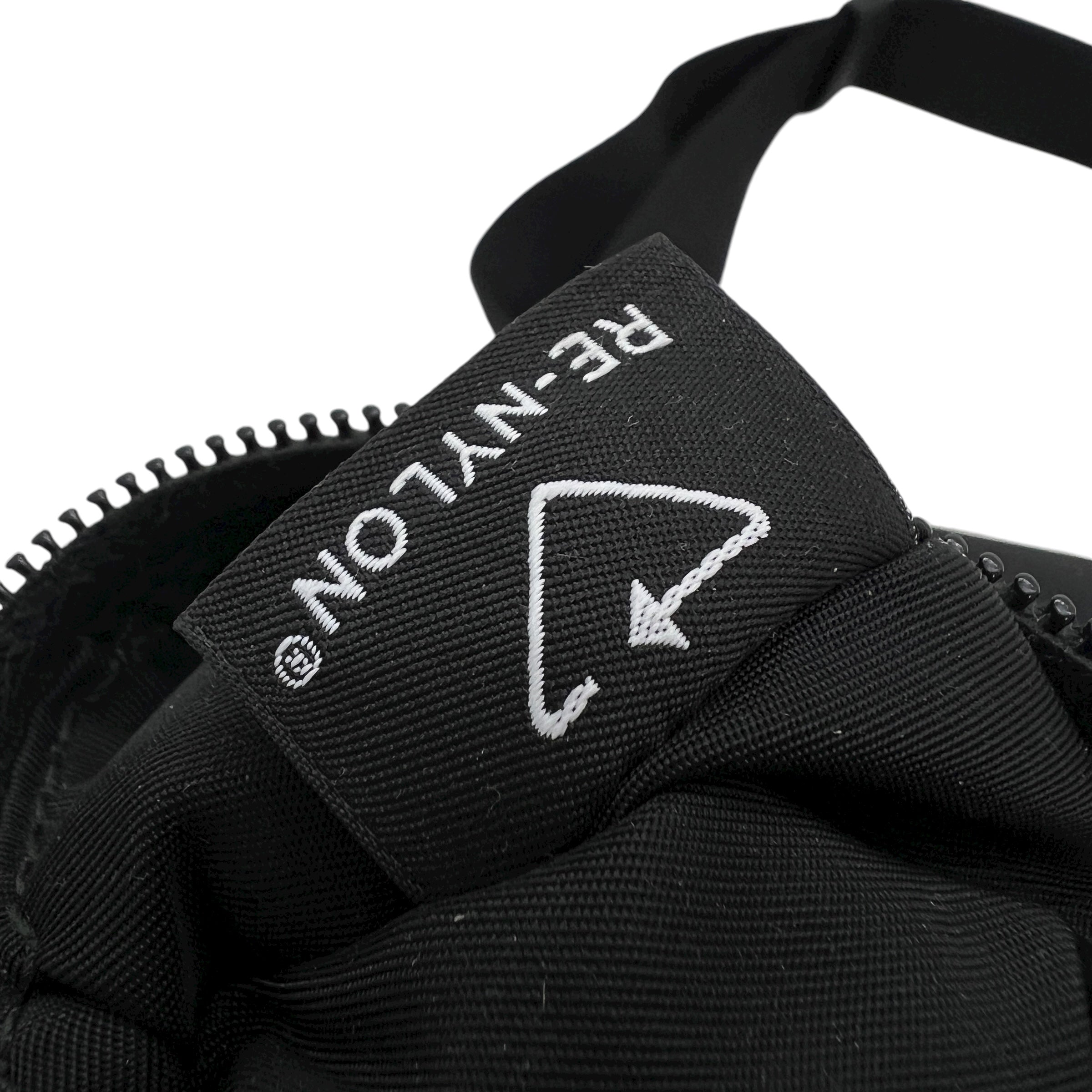 Borsa con tracolla in Re-Nylon e Saffiano