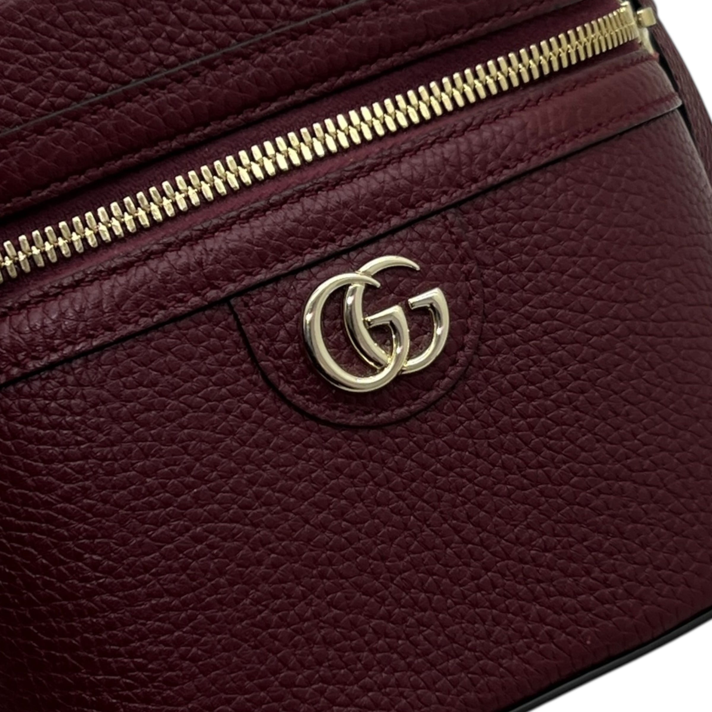 Borsa mini in pelle con manico bambù