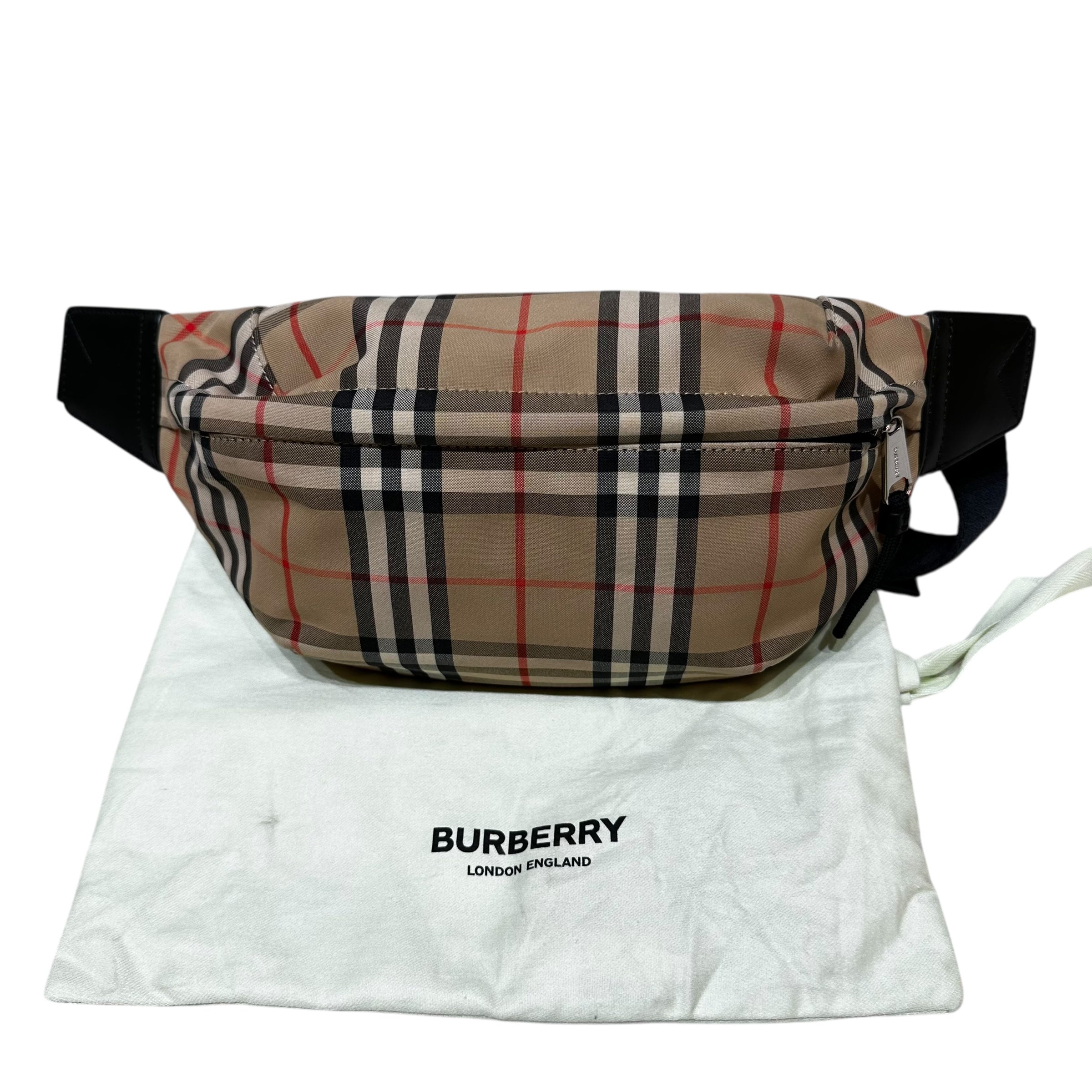 Burberry marsupio check in nylon