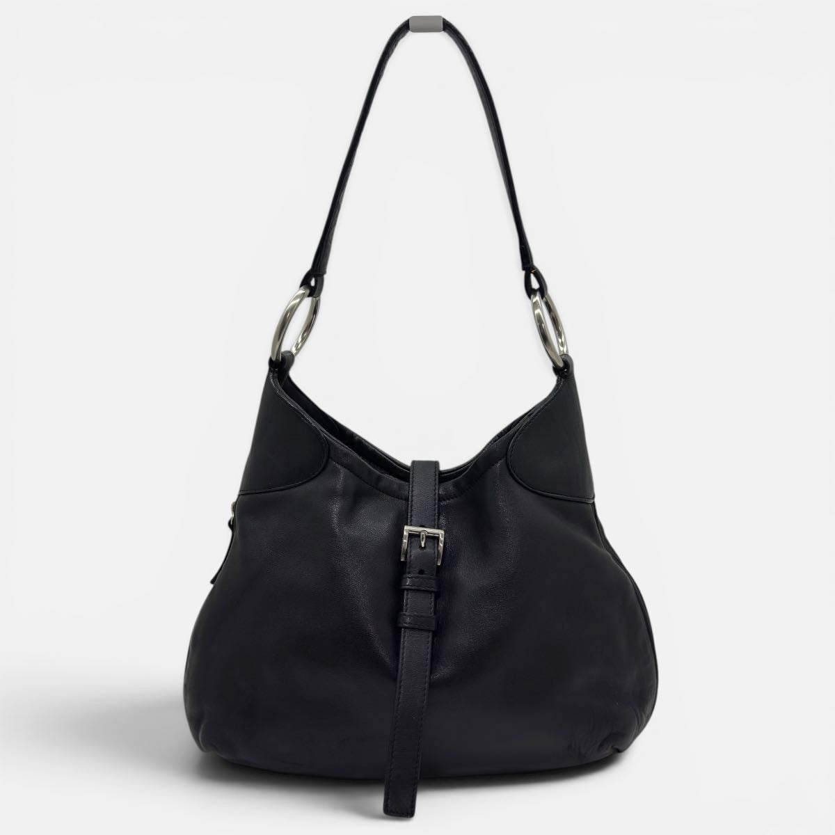 Borsa a spalla in nappa