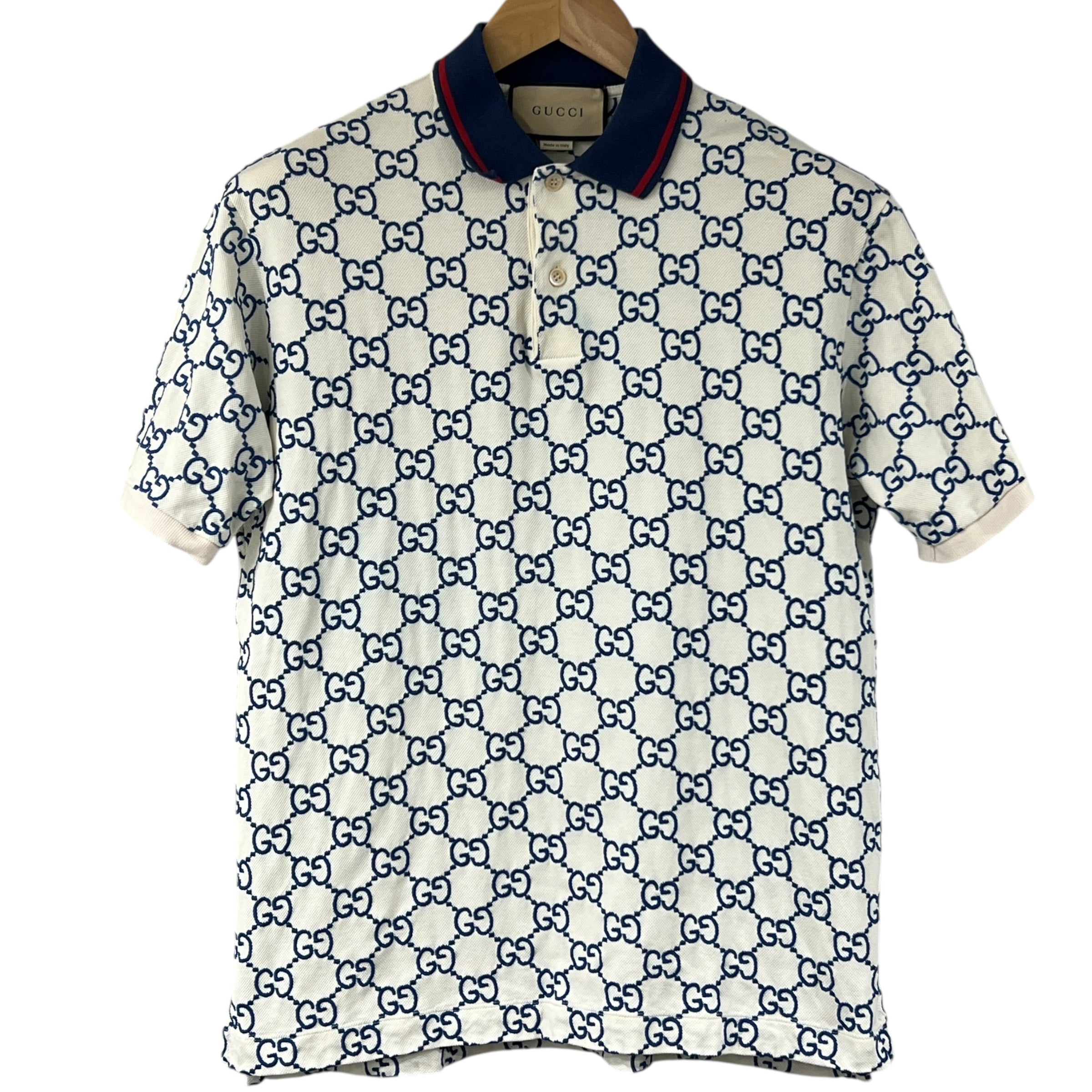 Polo in piquet di cotone GG jacquard taglia S (veste M)