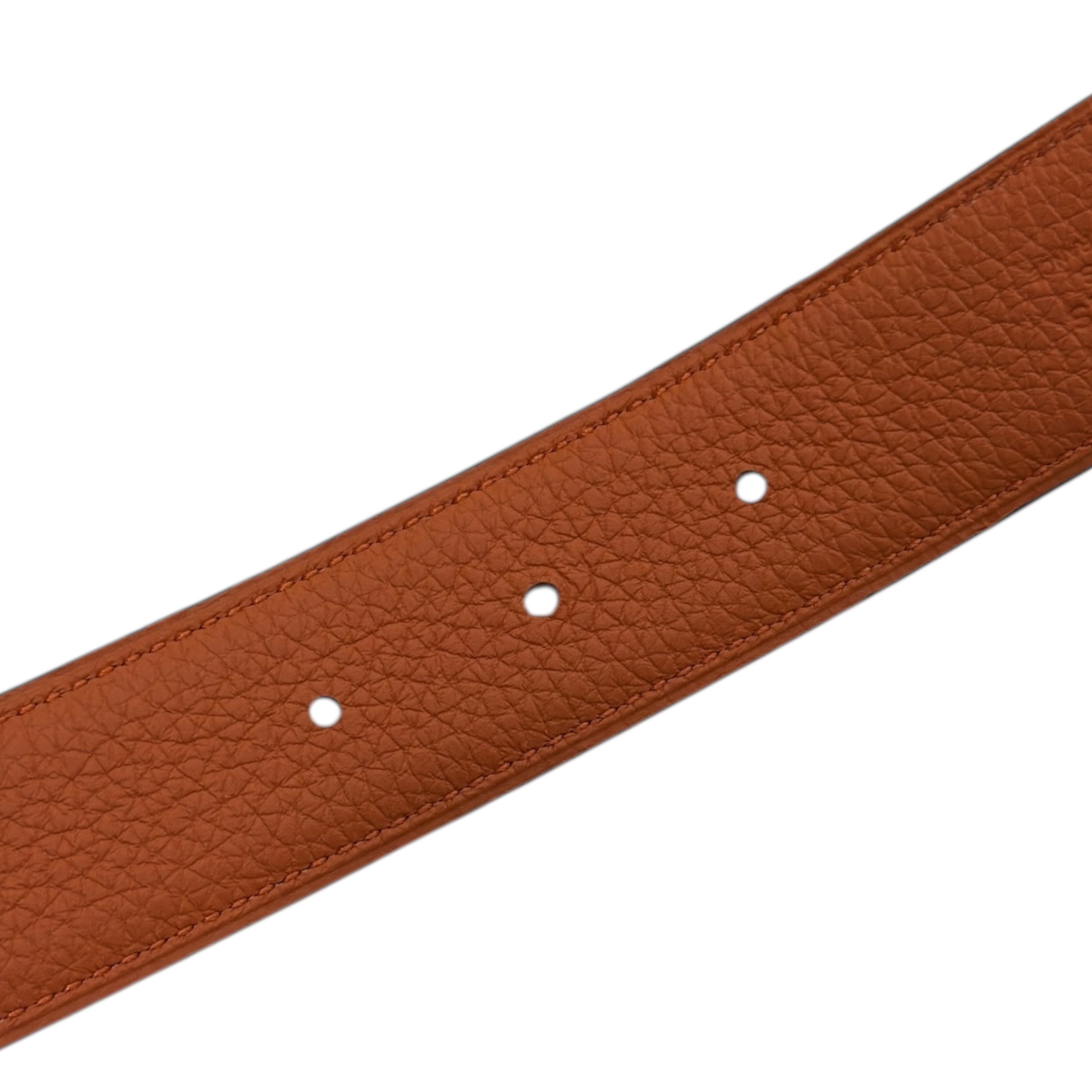 Fibbia da cintura H & Pelle reversibile per cintura 32 mm taglia 100