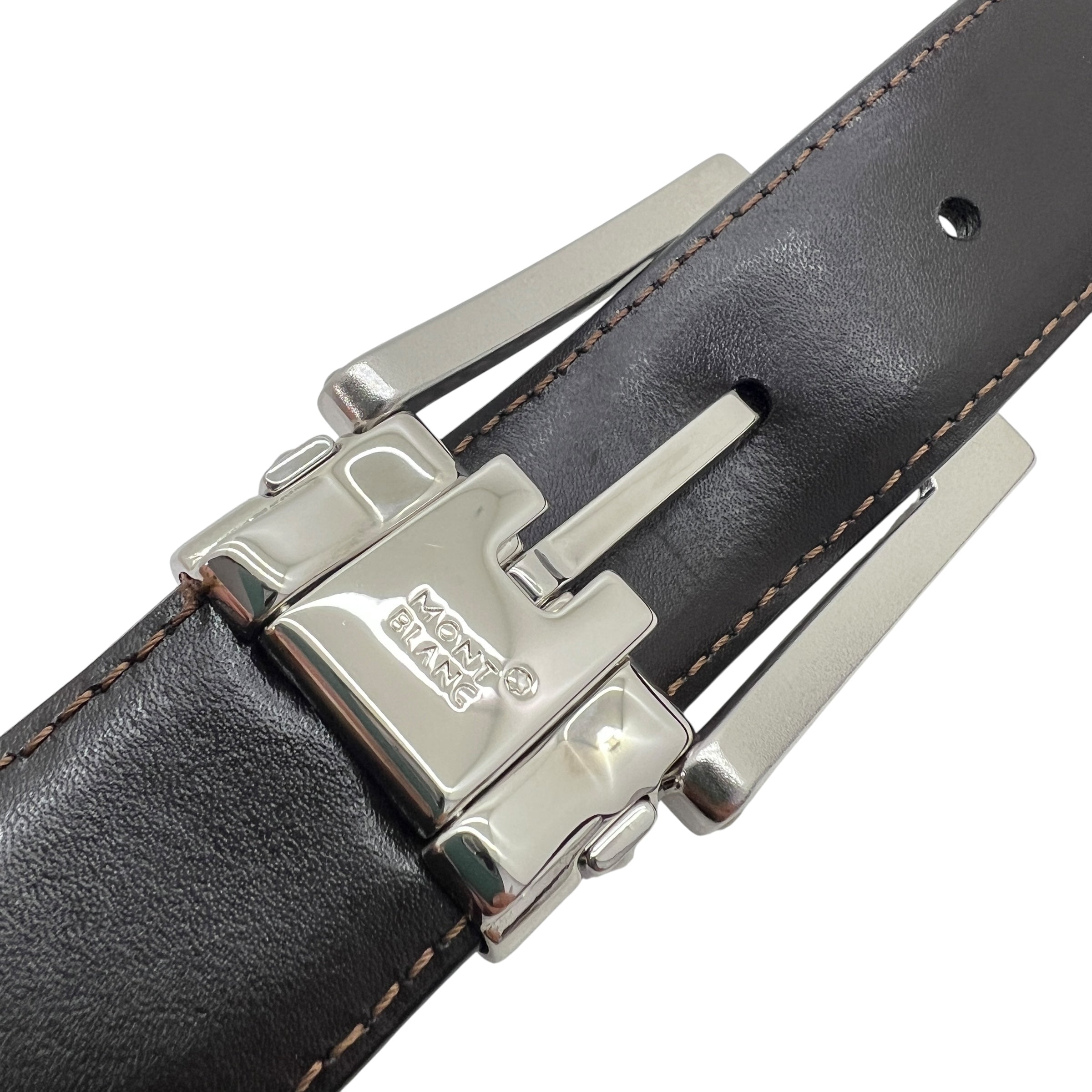 Cintura reversibile in pelle liscia Tg. 110