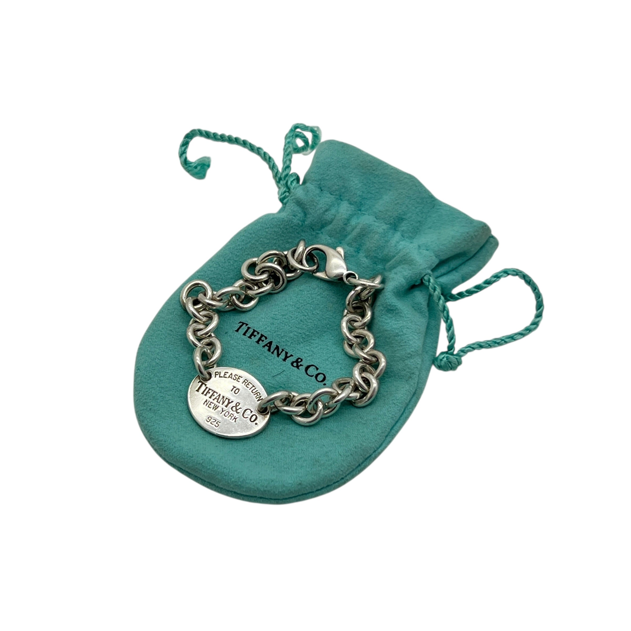 Bracciale Oval Tag in argento