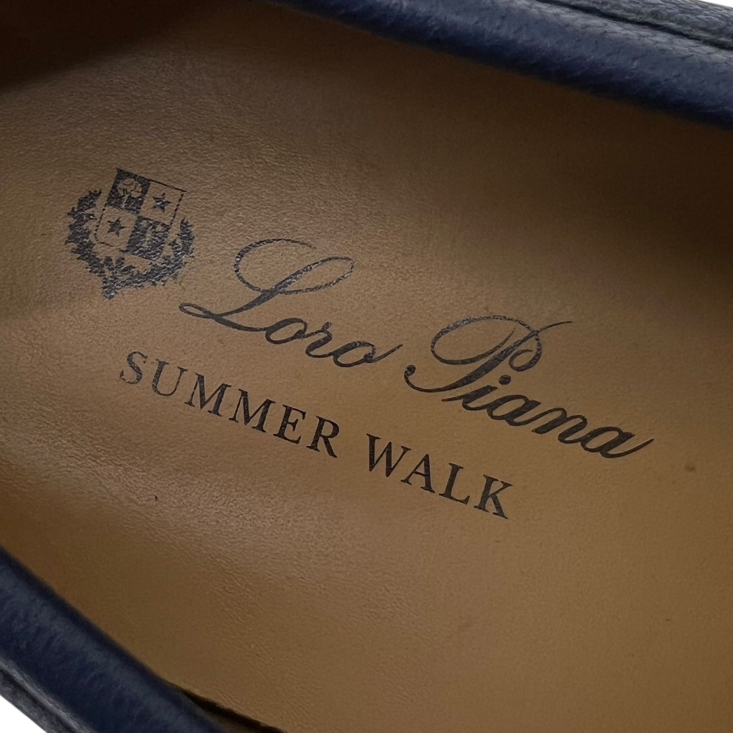 LORO PIANA SUMMER WALK IN PELLE DI ALCE TG 43,5