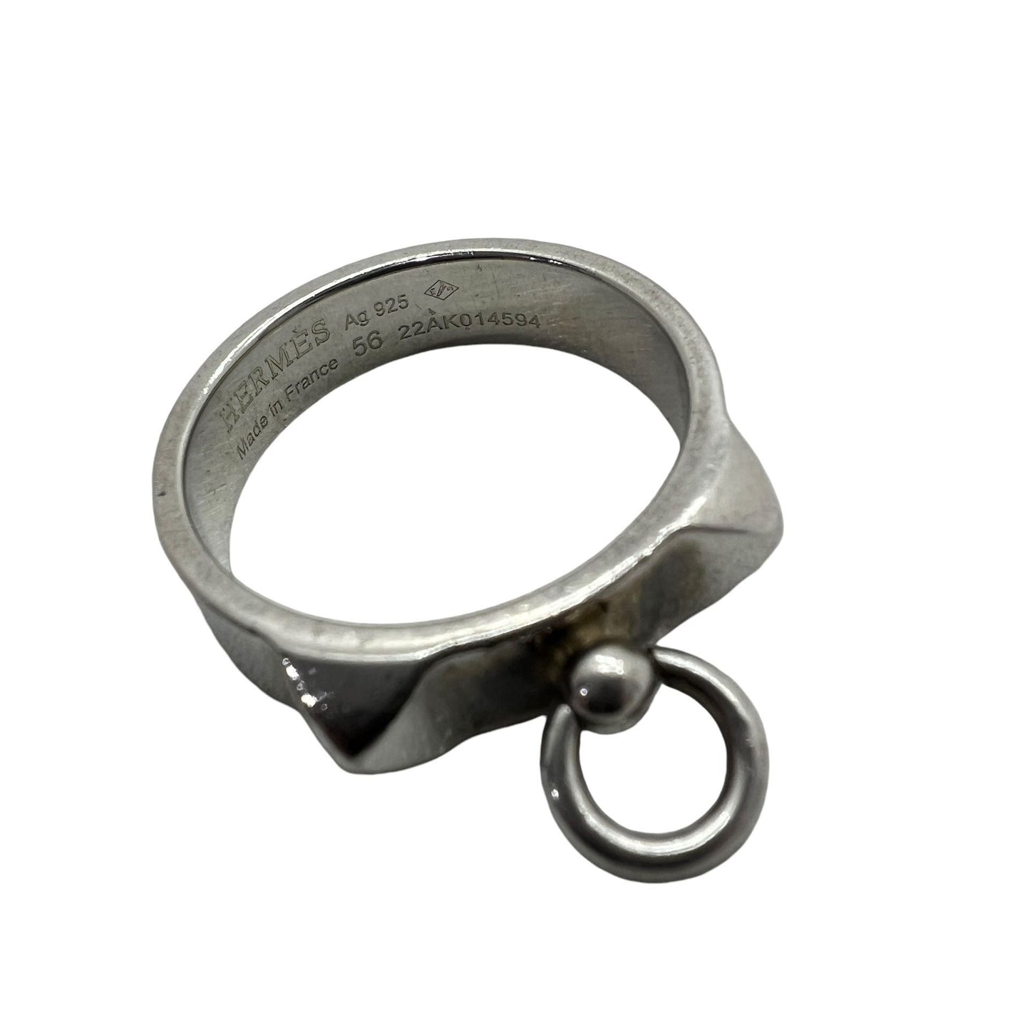 HERMÉS COLLIER DE DOG SILVER RING