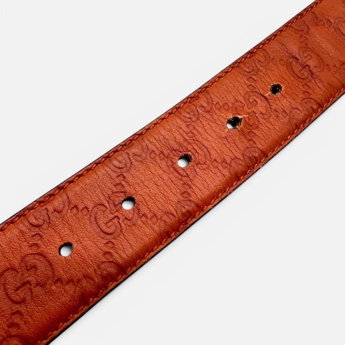 Cintura Interlocking GG in pelle taglia 90