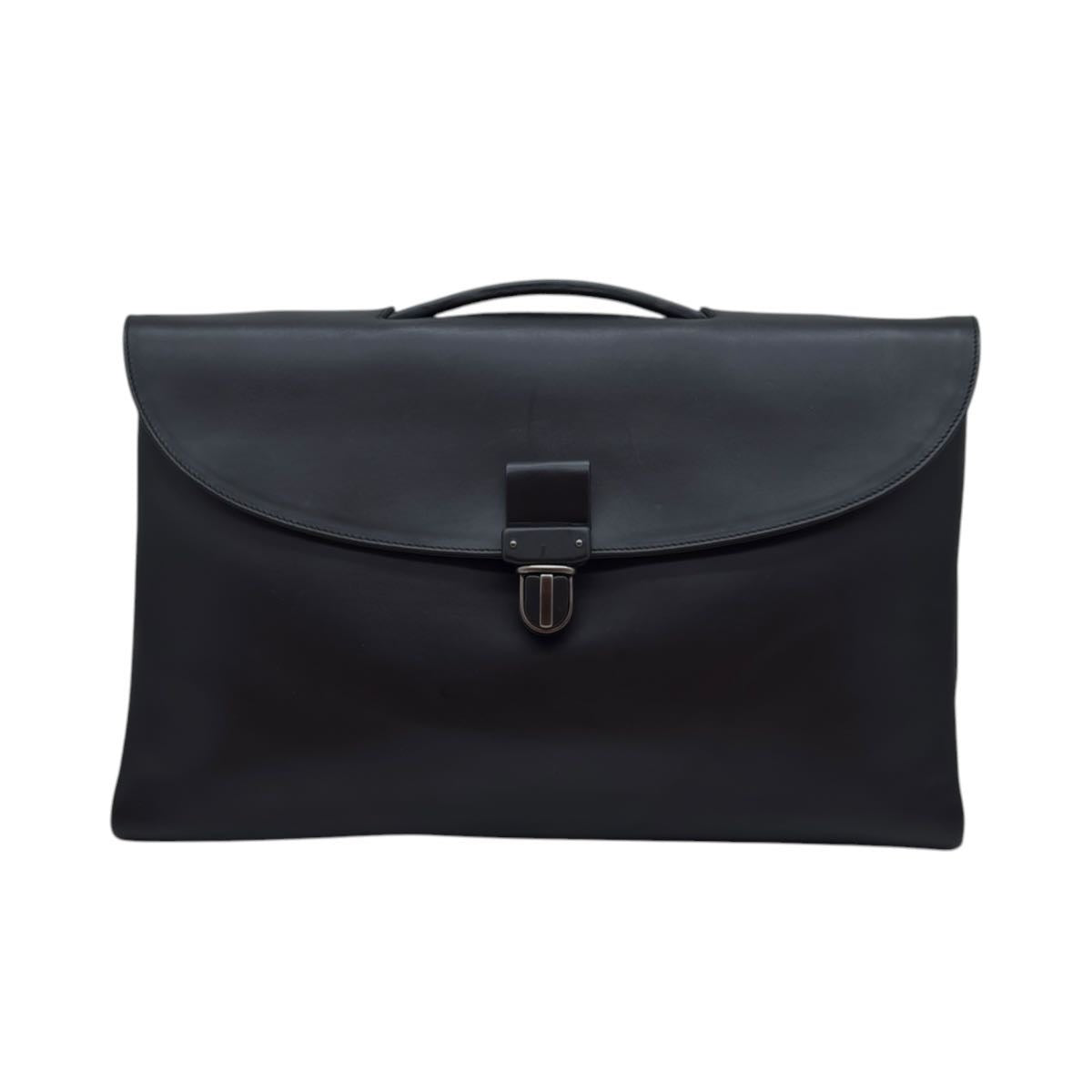 Porta documenti in pelle nera