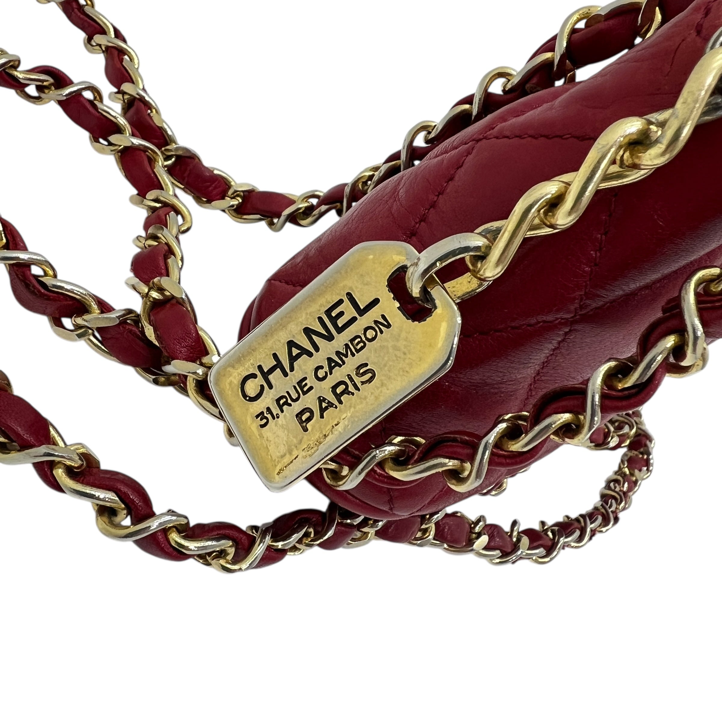 Mini borsa in agnello