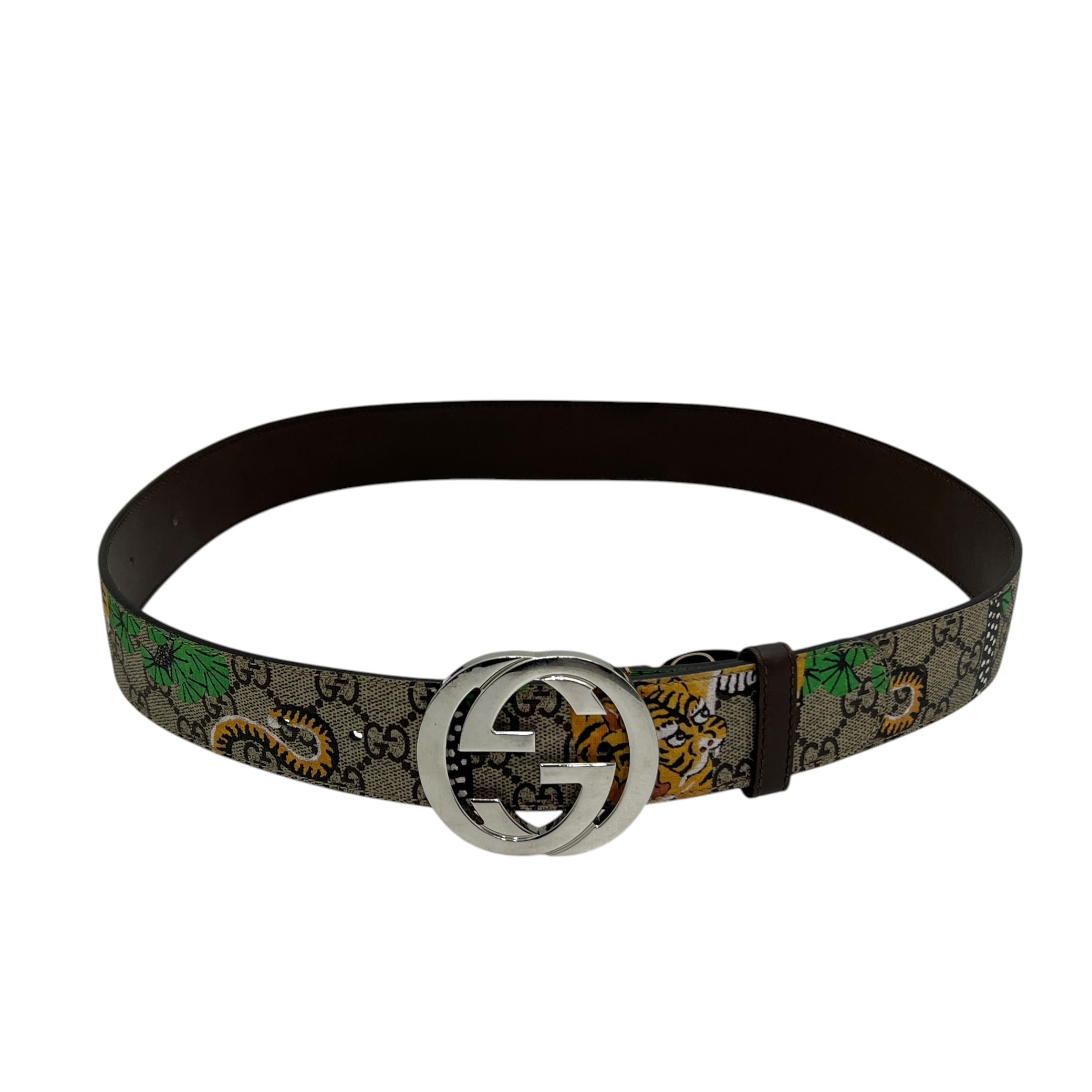 Cintura con fibbia Incrocio GG Tiger taglia 95