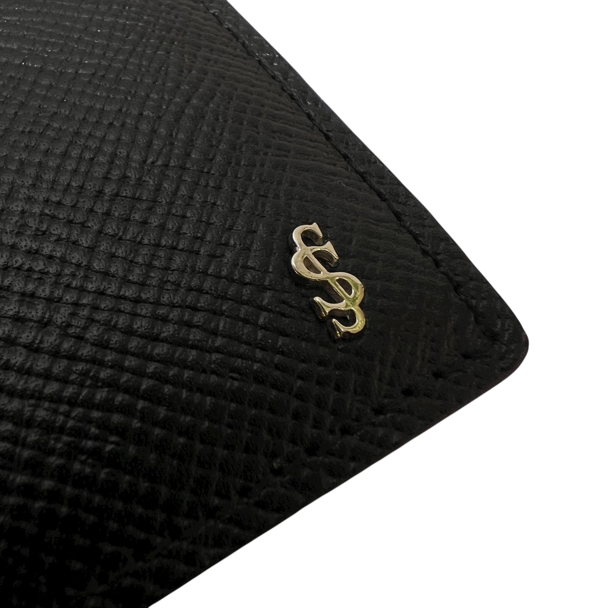 Portafoglio allungato in pelle Saffiano