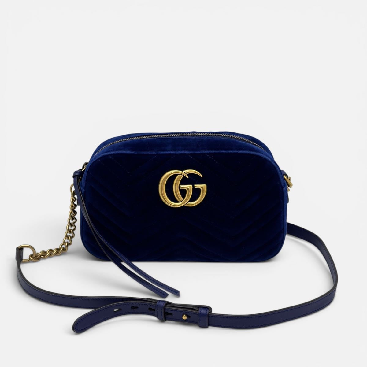 Camera bag GG Marmont in velluto