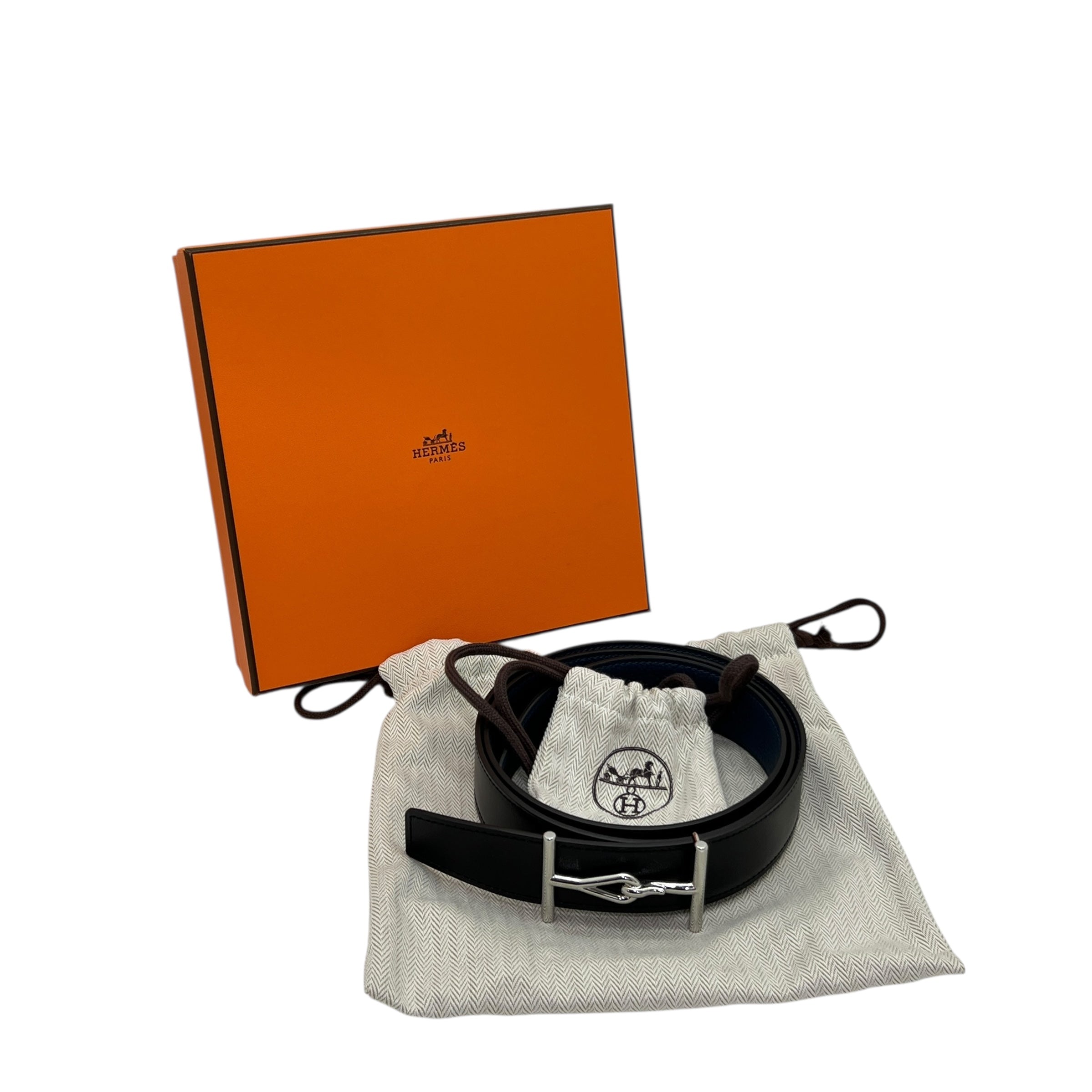 Fibbia da cintura Jumbo & Pelle reversibile per cintura 32 mm taglia 100