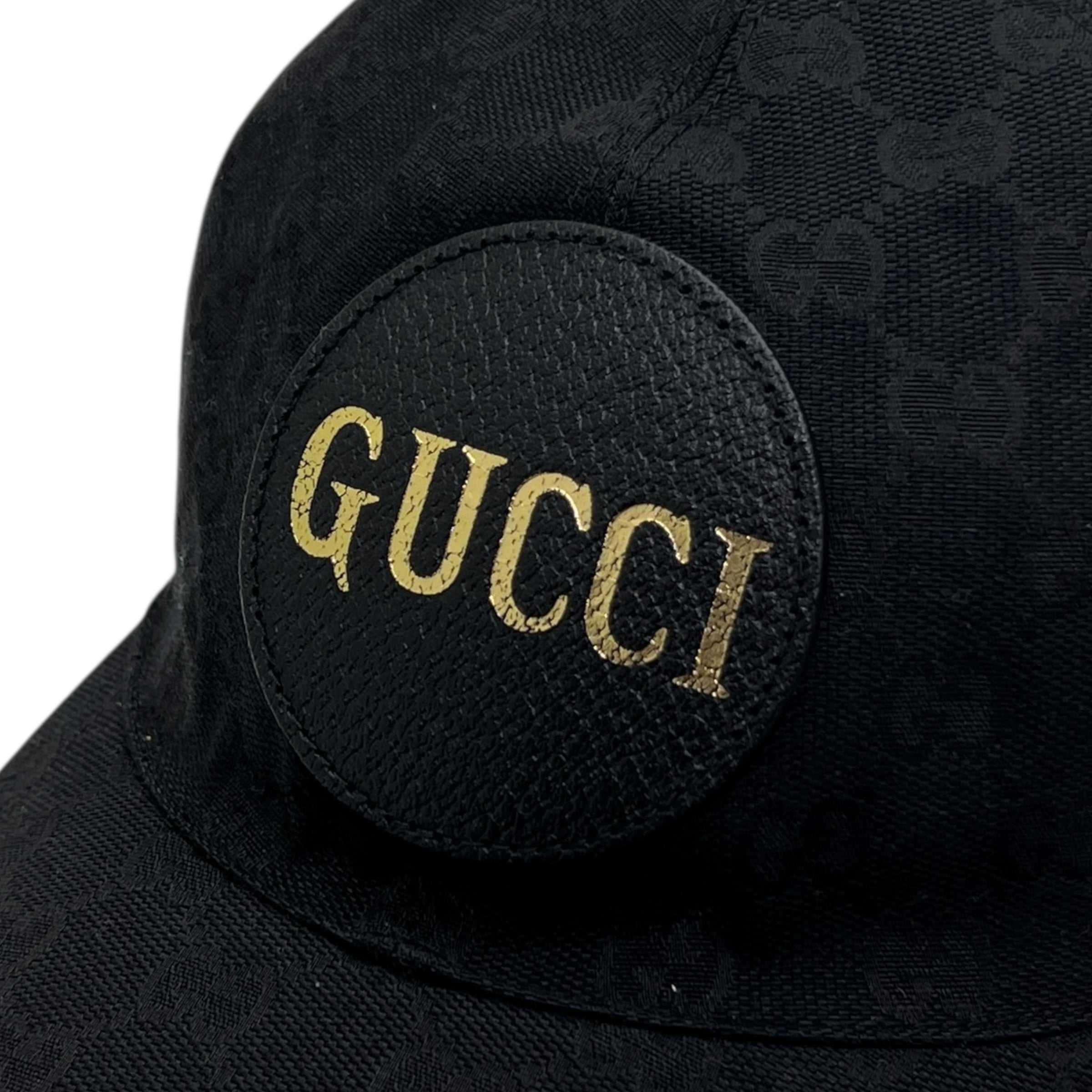Cappello da baseball in tessuto GG e pelle taglia L