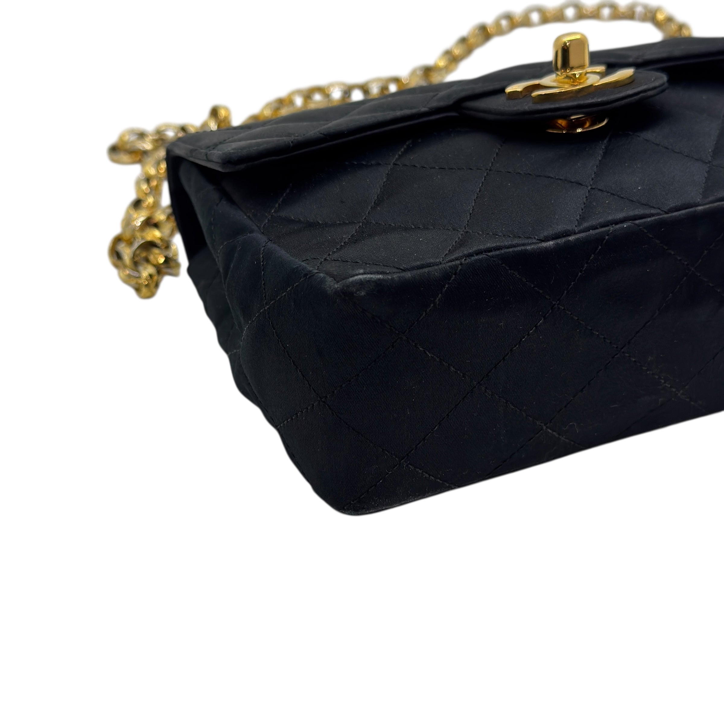 Borsa Classica mini vintage in raso