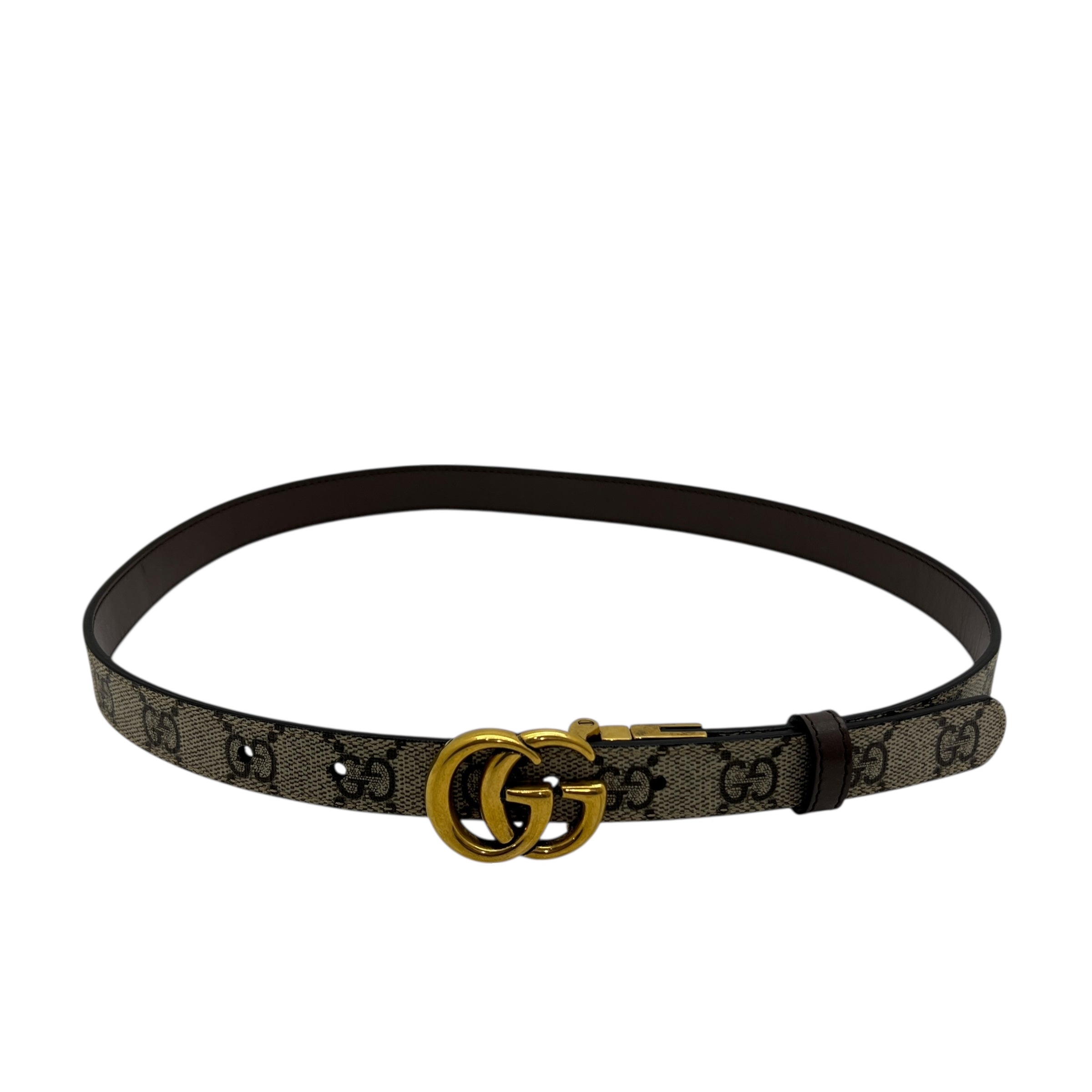 Cintura sottile reversibile GG Marmont taglia 75