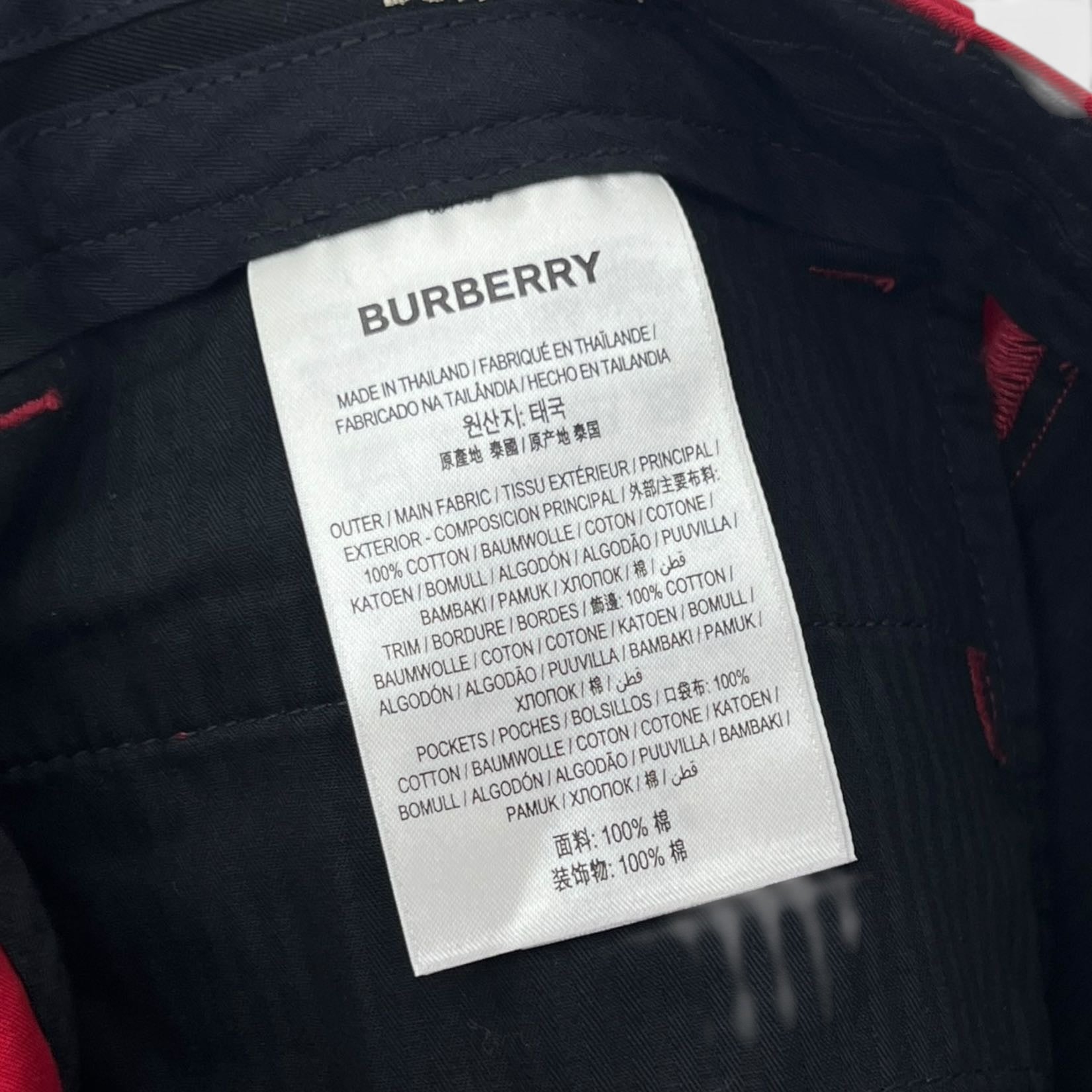 Burberry pantaloni in cotone tg 46