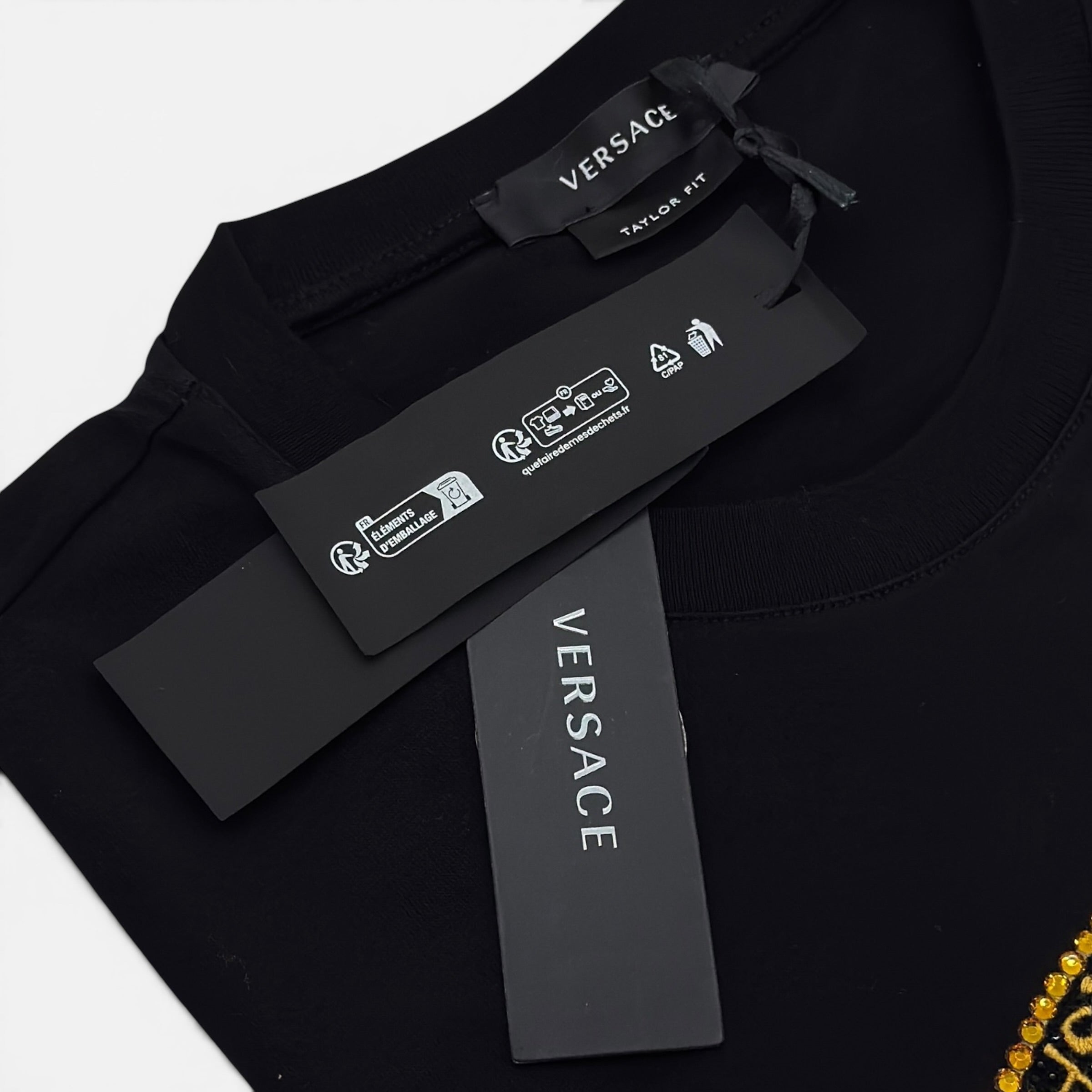 T-shirt con strass taglia XS