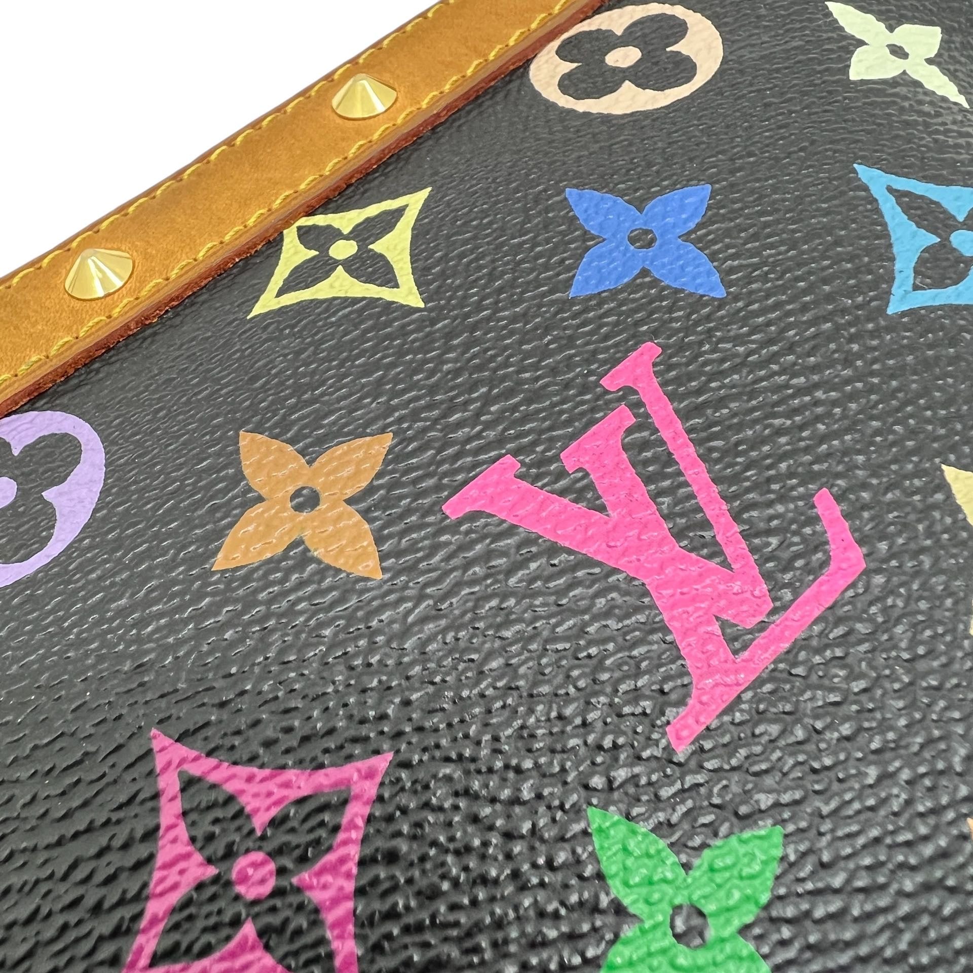 LOUIS VUITTON POCHETTE ACCESSOIRE MURAKAMI NERA CON TRACOLLA