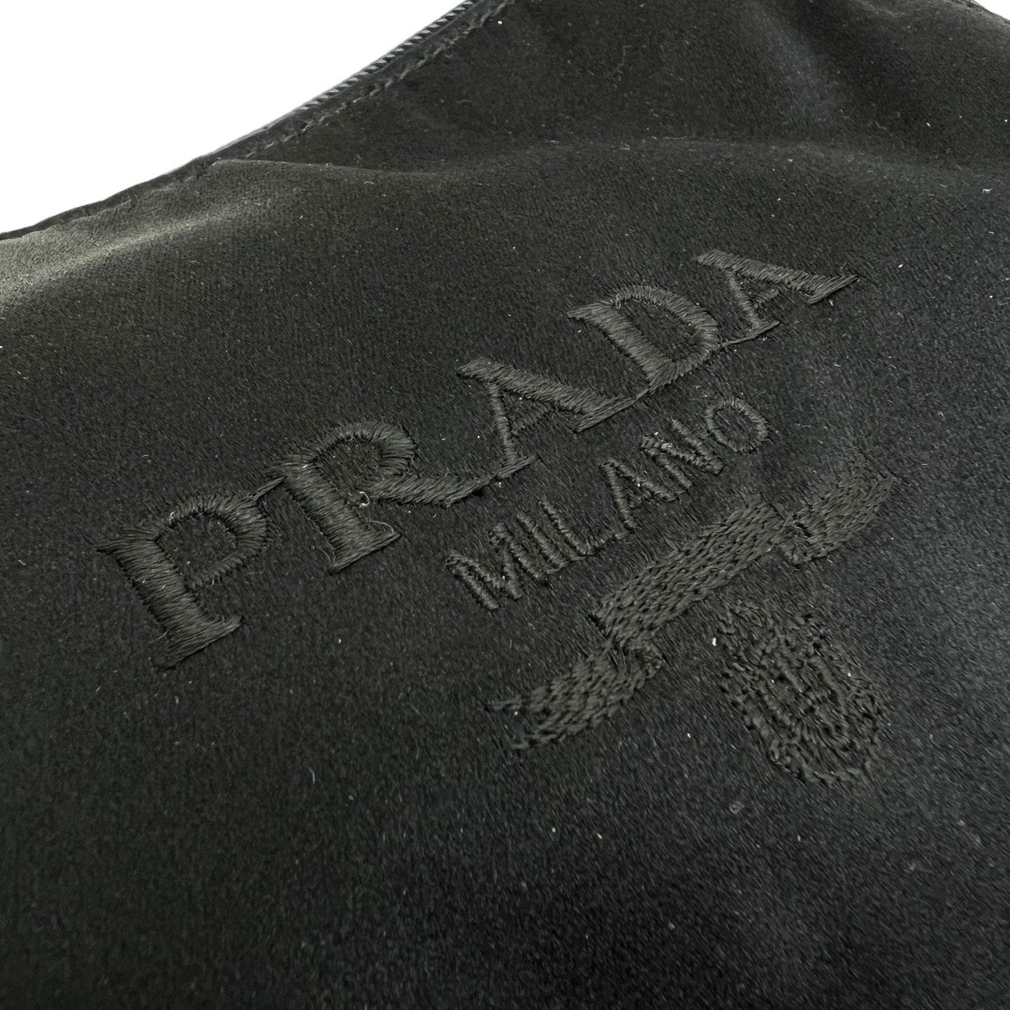 PRADA SMALL SATIN SHOULDER BAG