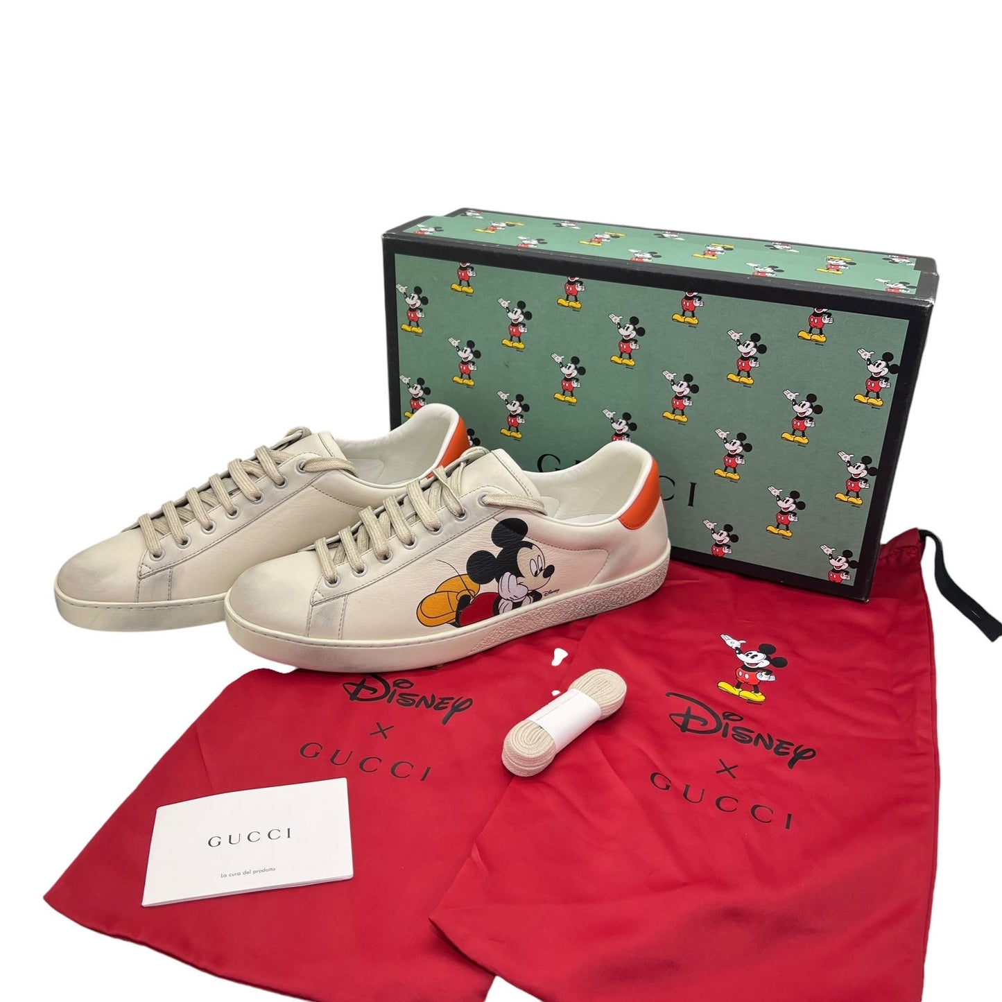 GUCCI X DISNEY SNEAKERS ACE MICKEY MOUSE SIZE. 44