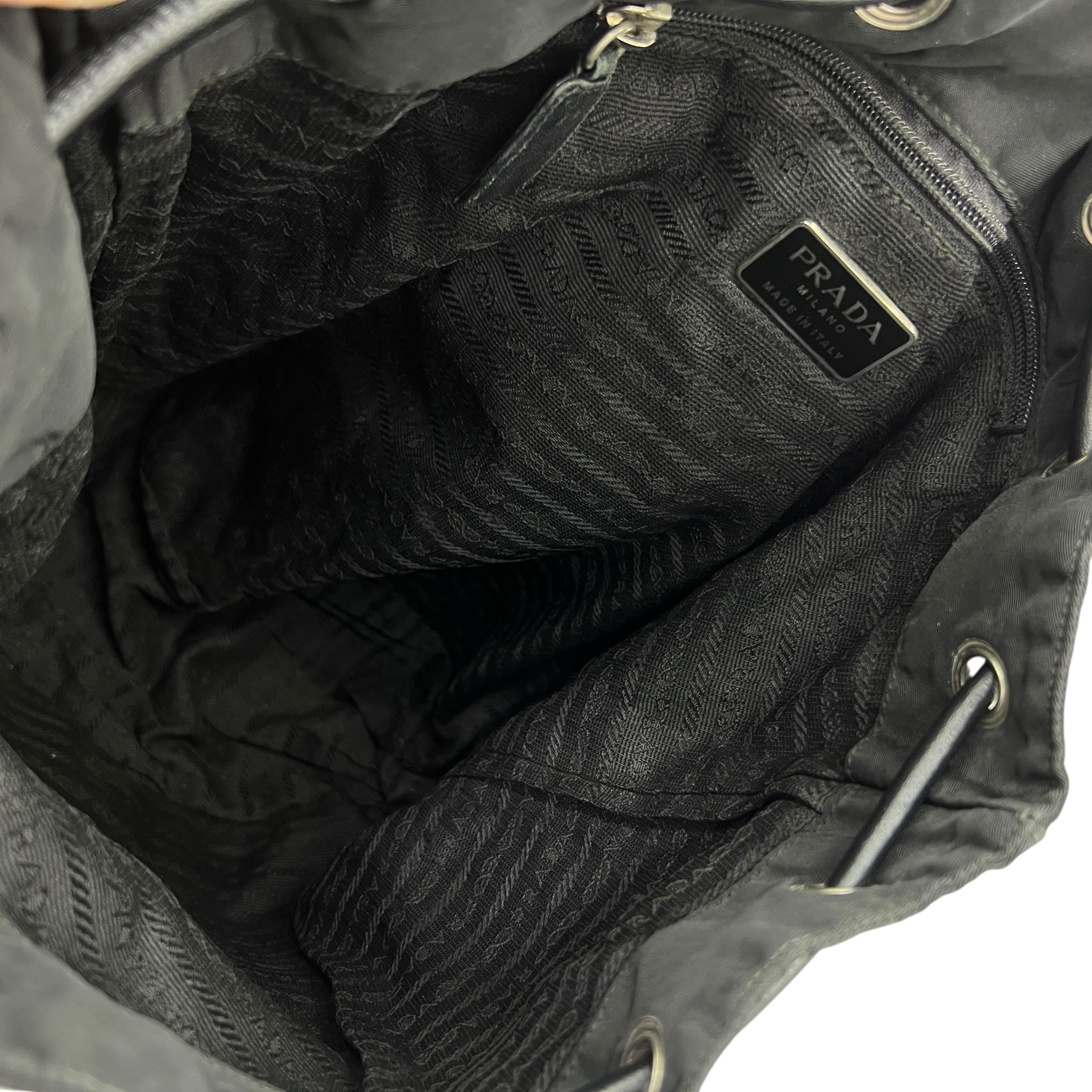 Zaino in Nylon e pelle