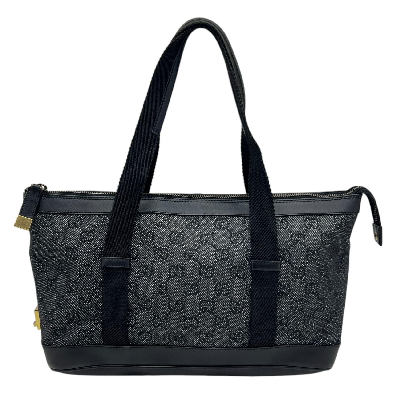 GUCCI BORSA A SPALLA IN TESSUTO GG E PELLE