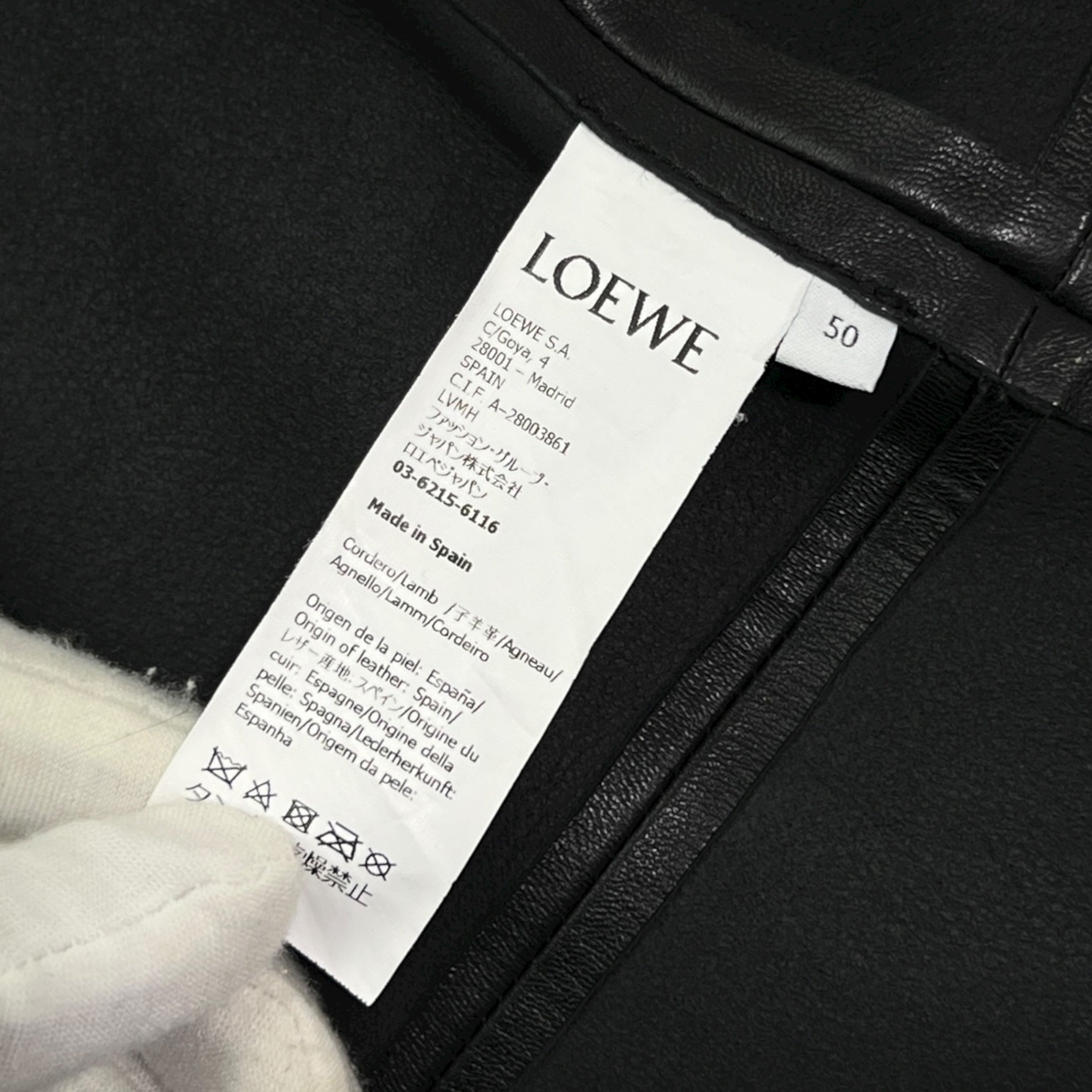 Giacca-camicia in nappa di agnello taglia 50