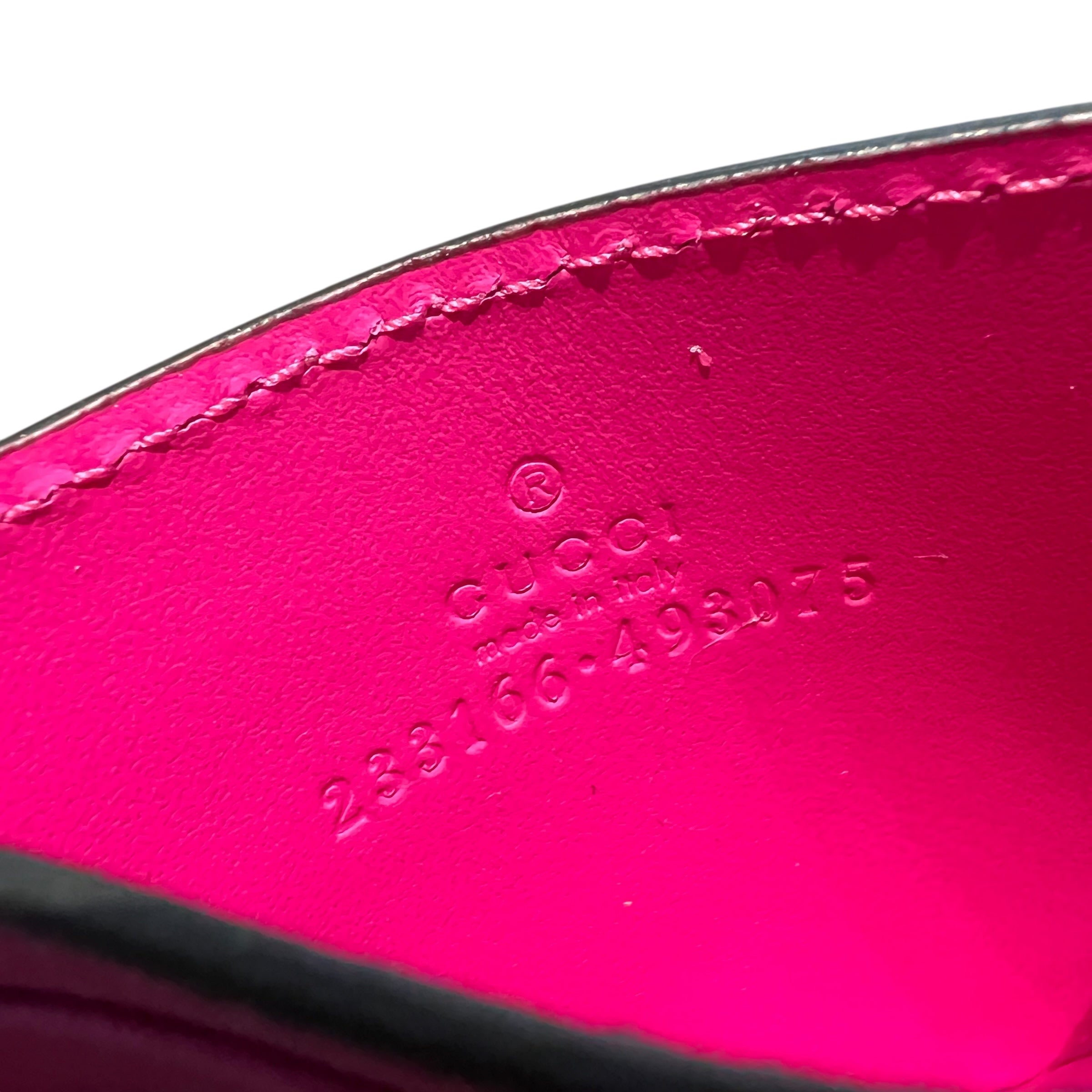 Portacarte GG Supreme fucsia