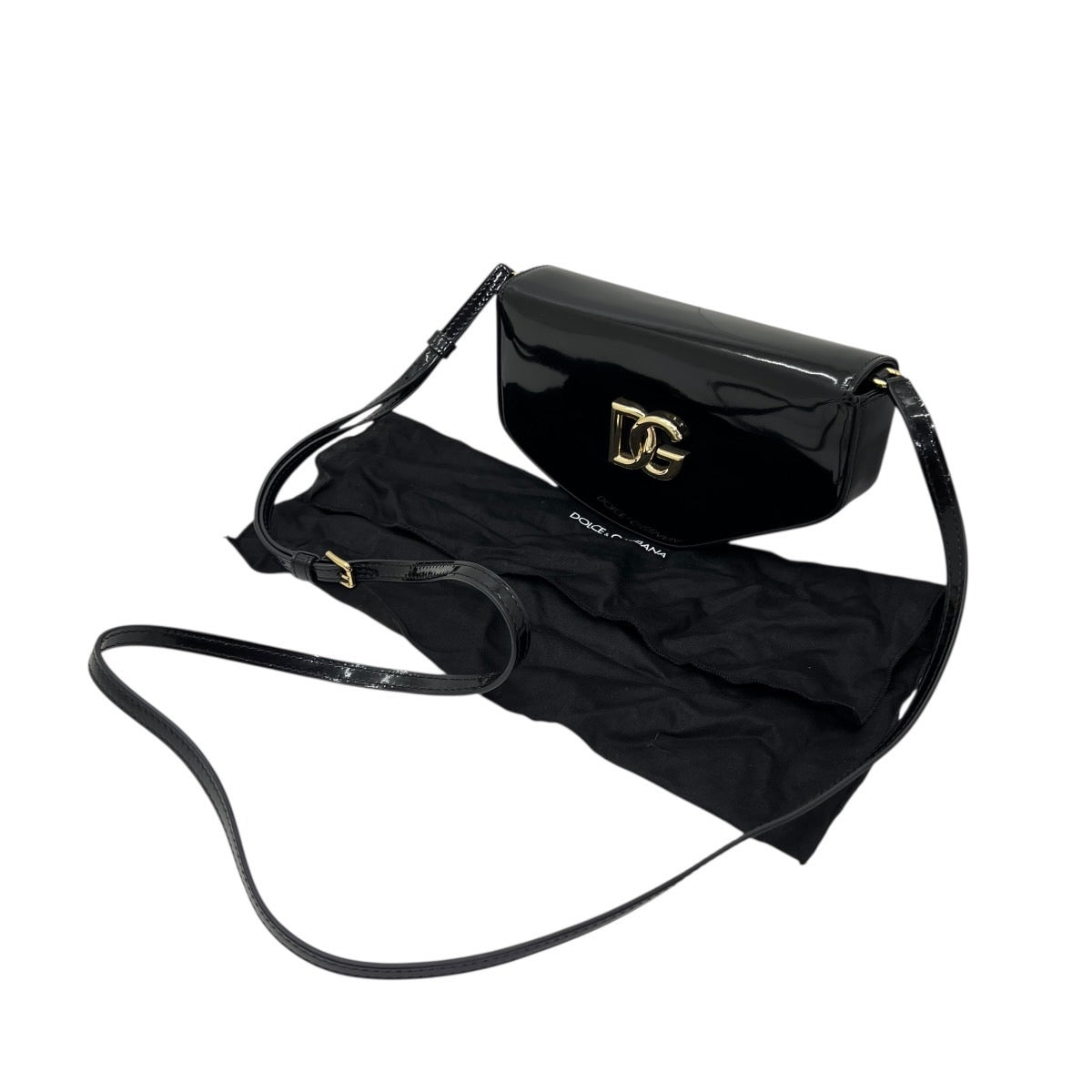 DOLCE & GABBANA MOON MINI BORSA A TRACOLLA IN VERNICE