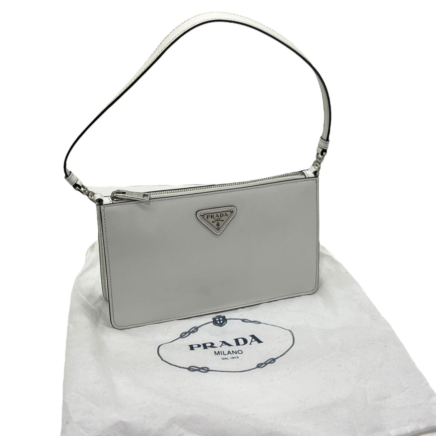 PRADA MINI BORSA IN PELLE SPAZZOLATA