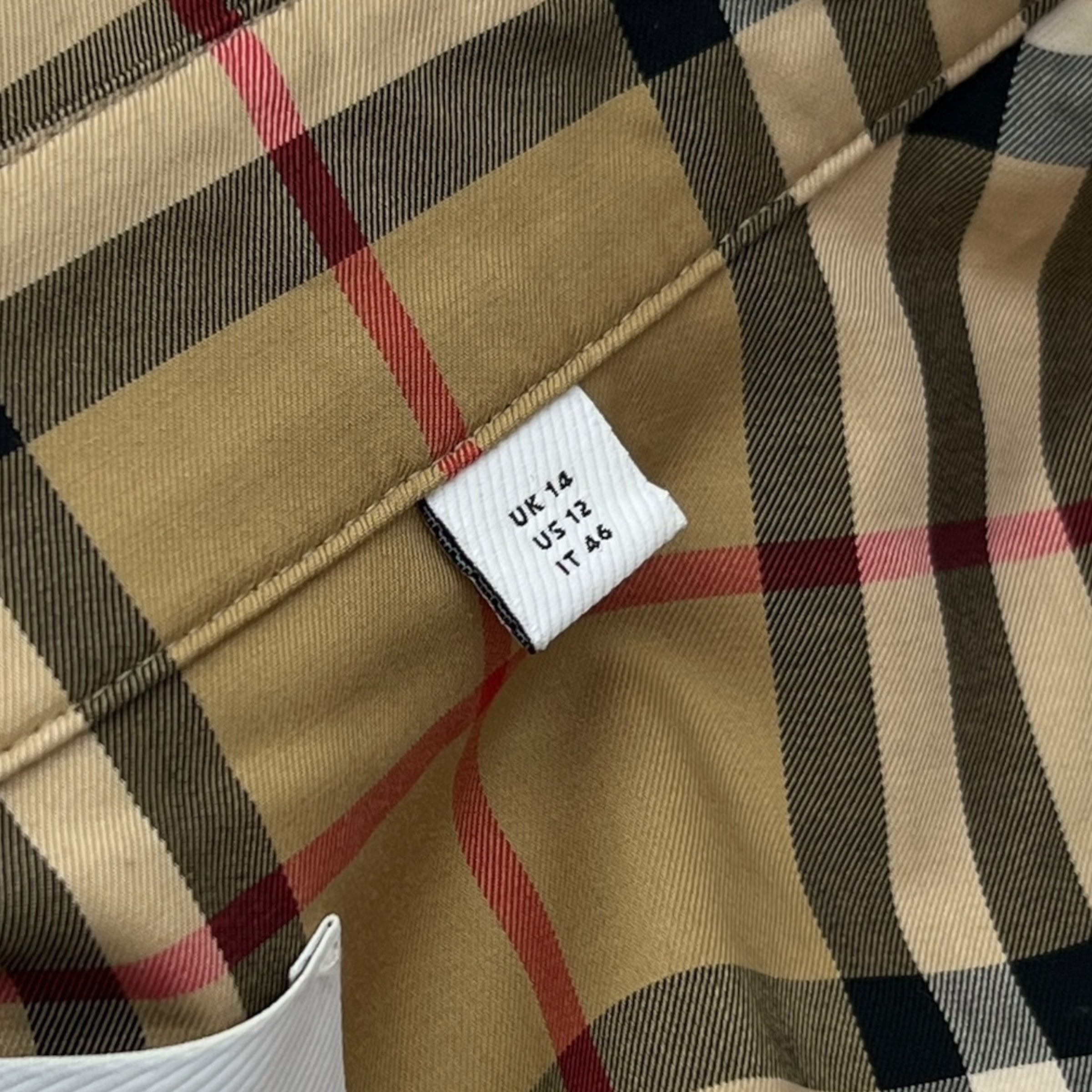 Camicia in cotone check taglia 46
