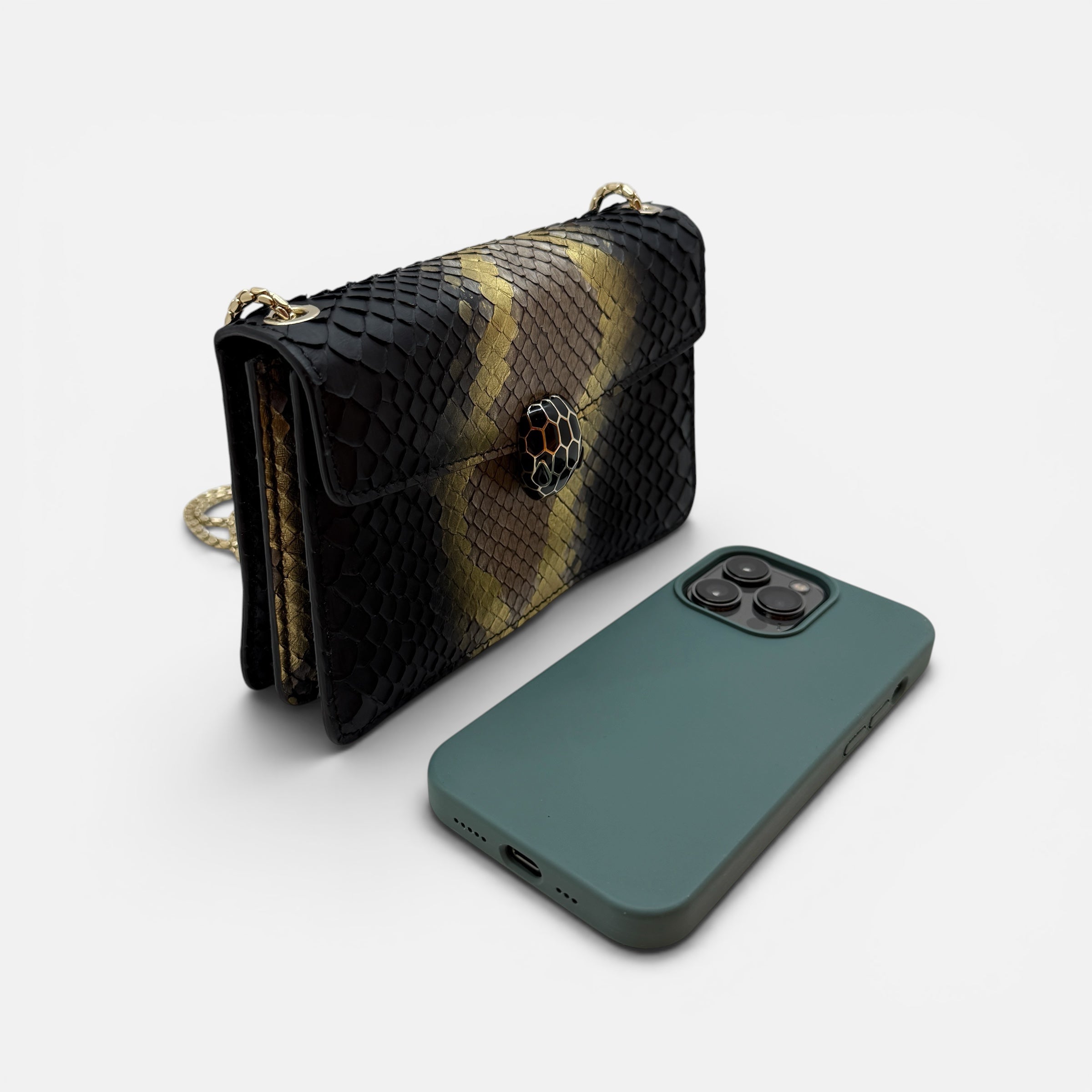 Serpenti Forever mini borsa in pitone